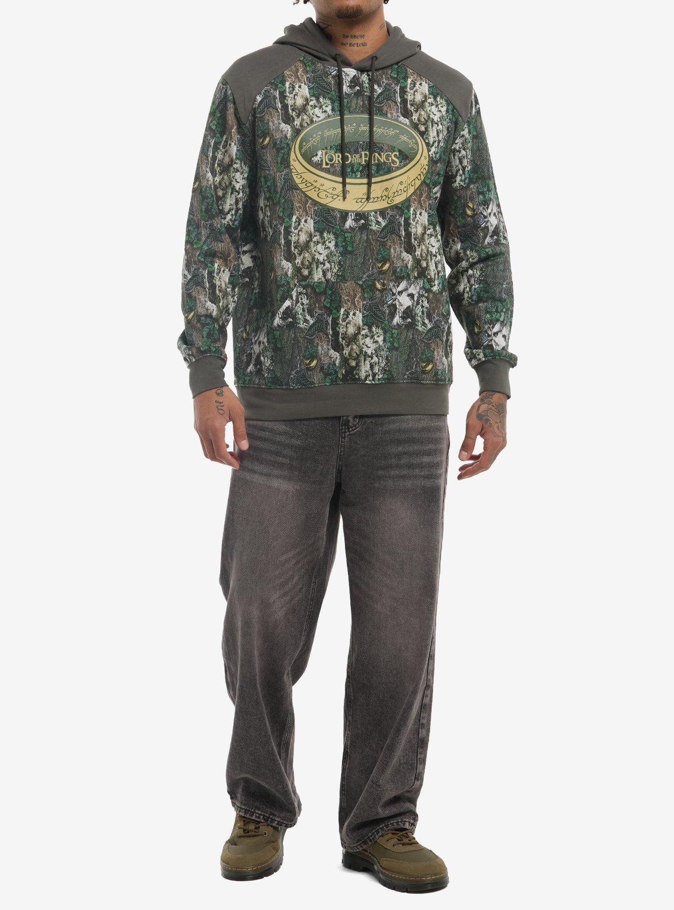 The Lord Of The Rings Camouflage Icons Hoodie, MULTI, alternate