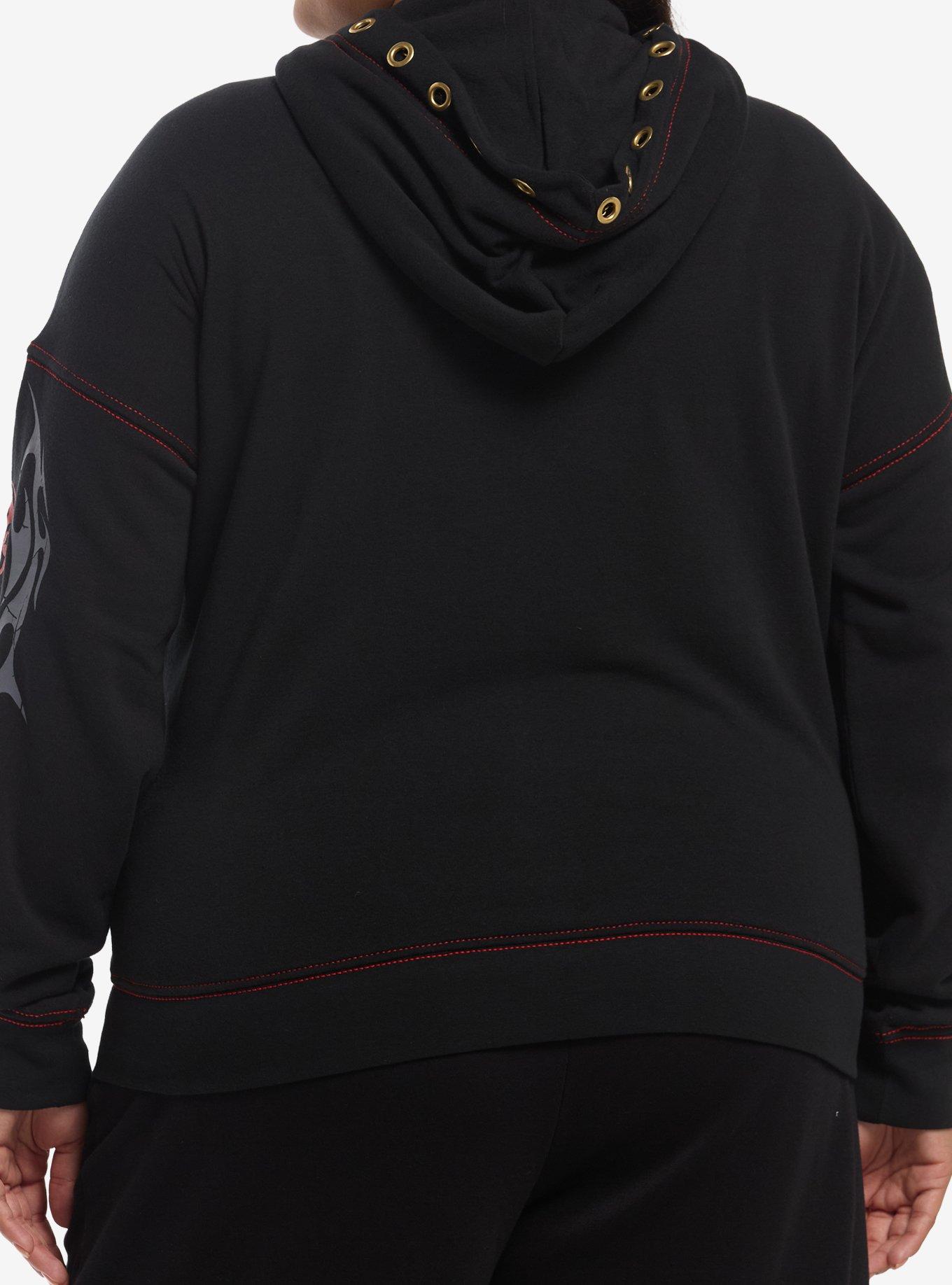 Sonic The Hedgehog Shadow Grommet Chain Hoodie Plus Size, , hi-res