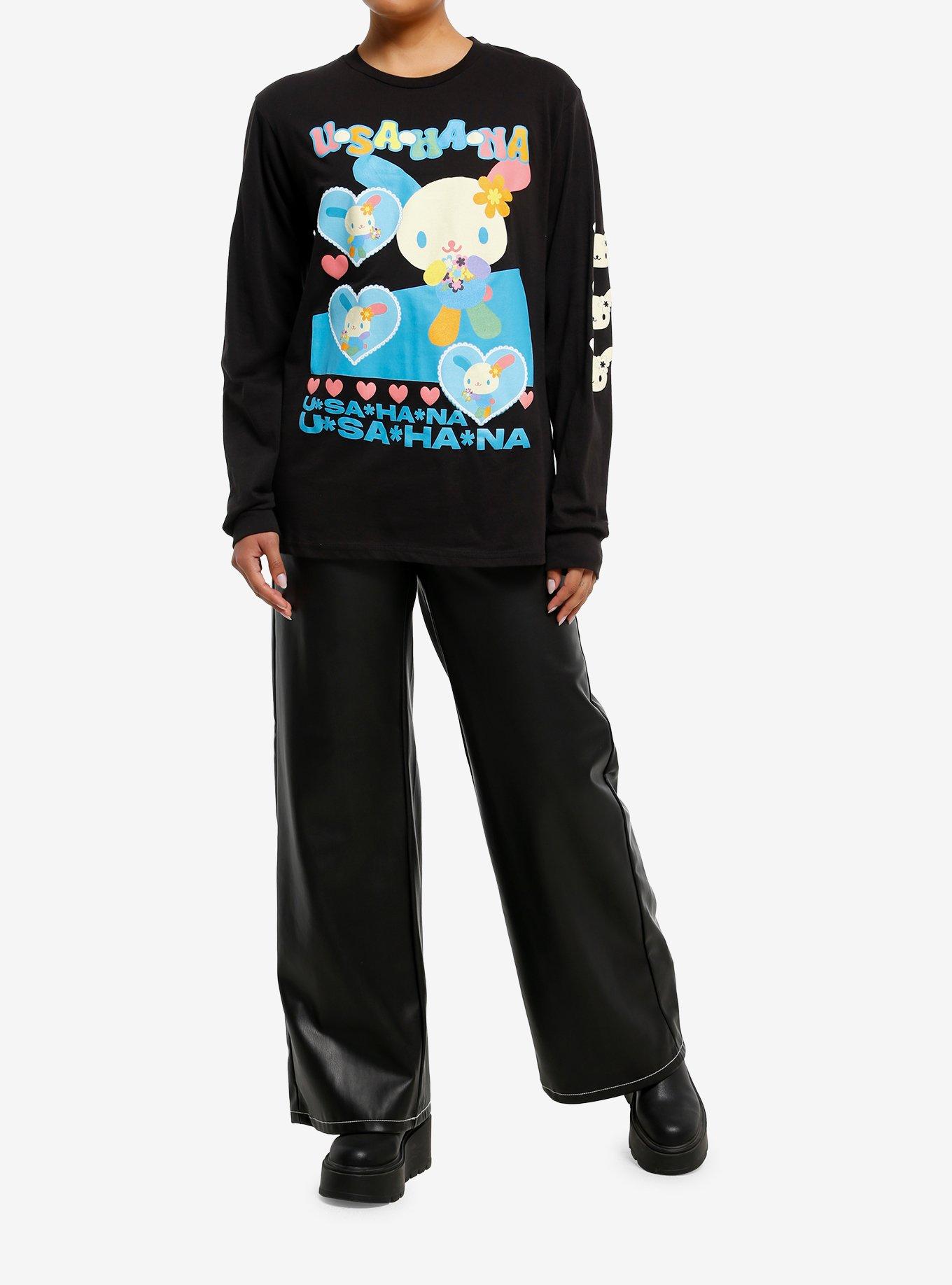 U*SA*HA*NA* Flowers Long-Sleeve T-Shirt, , hi-res