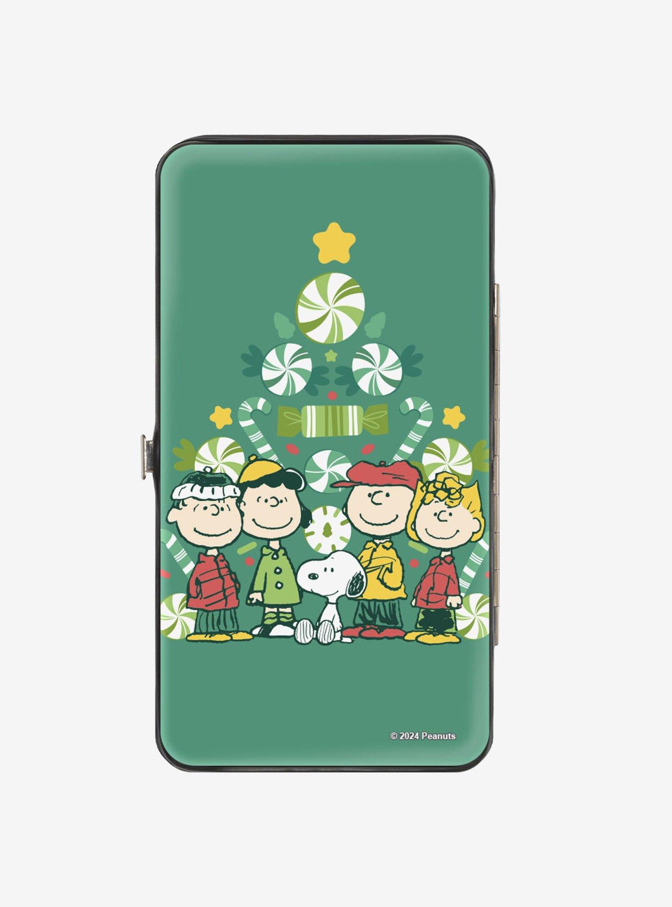 Peanuts Christmas Tree Group Hinged Wallet, , hi-res
