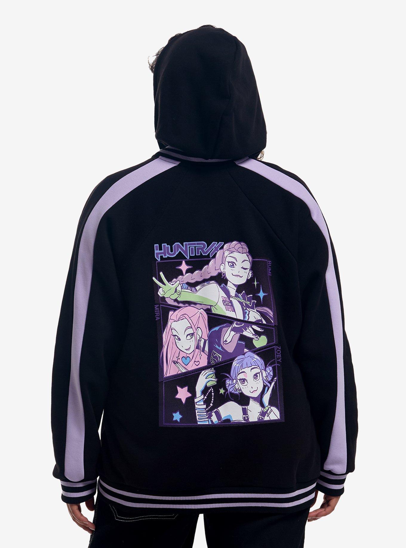 KPop Demon Hunters HUNTR/X Varsity Jacket Plus Size, , hi-res