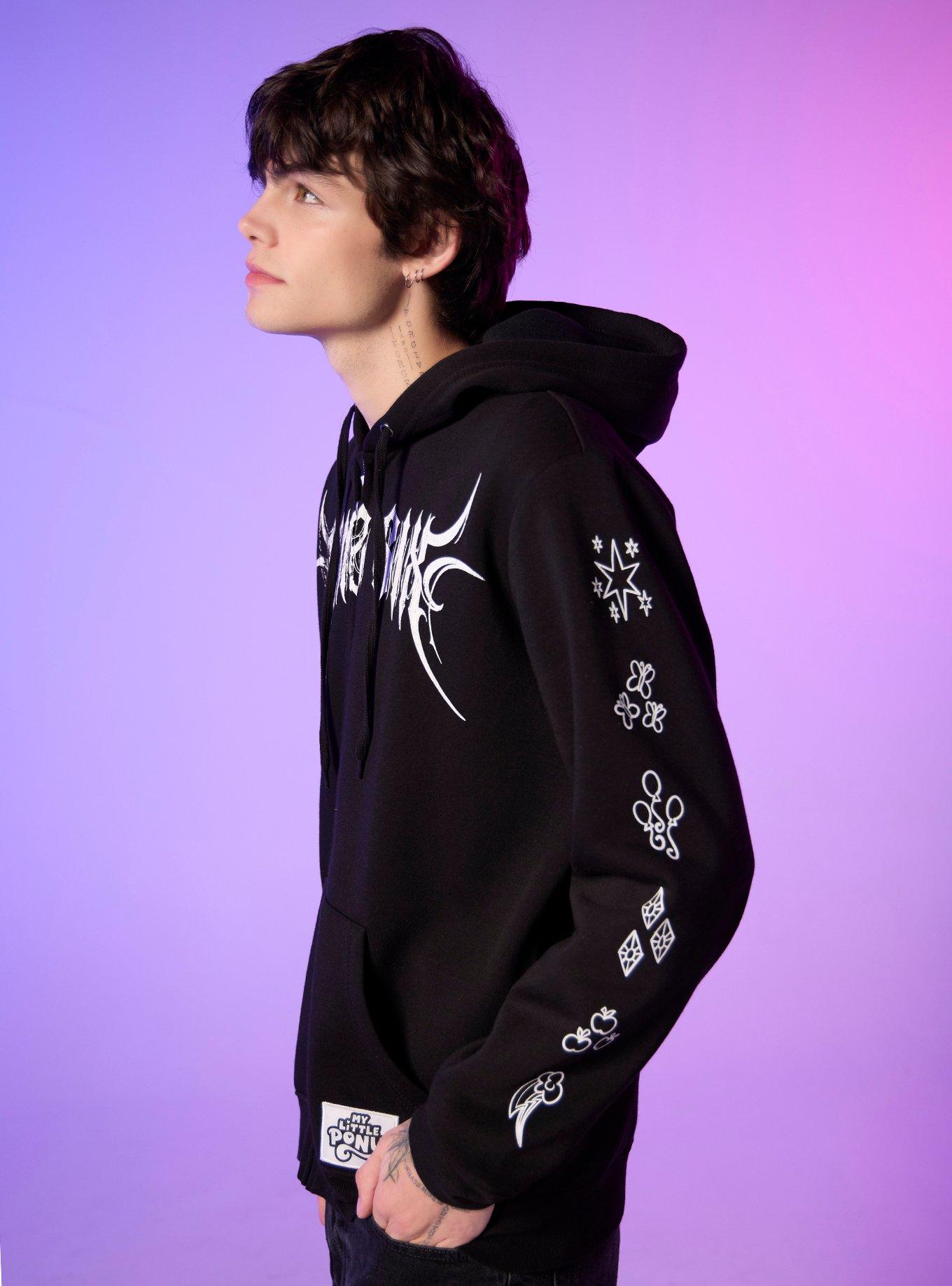 My Little Pony Mane Six Metal Hoodie, BLACK, alternate