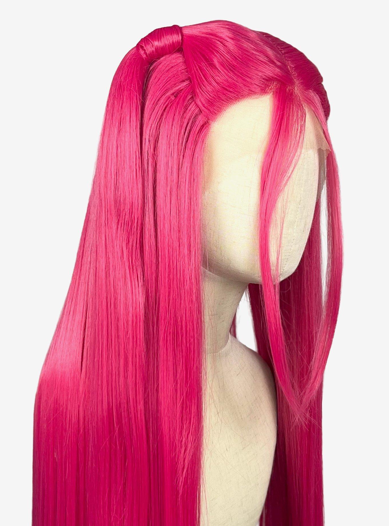 Pink Long Lace Front Wig, , alternate