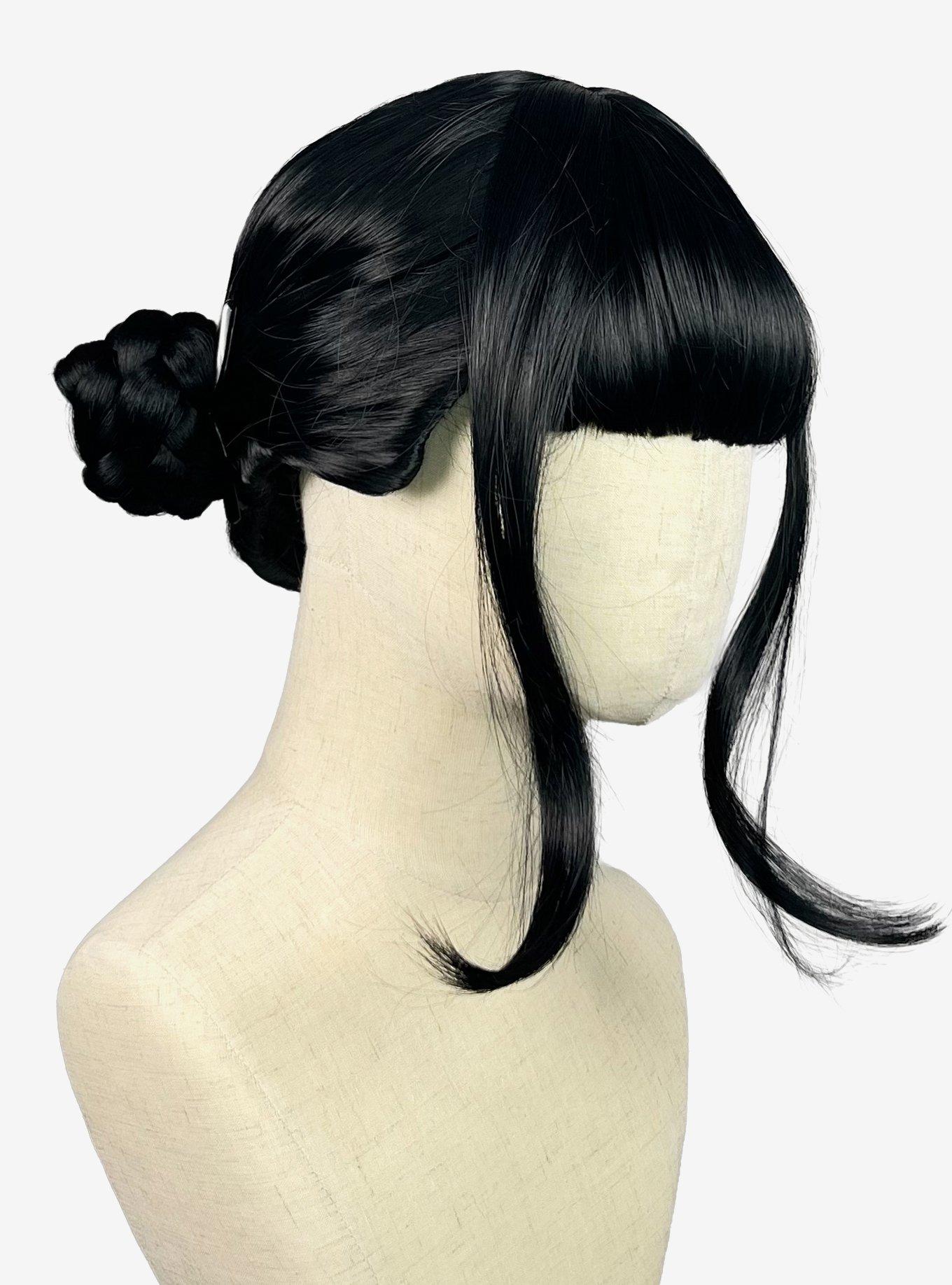 Black Wig with Bangs