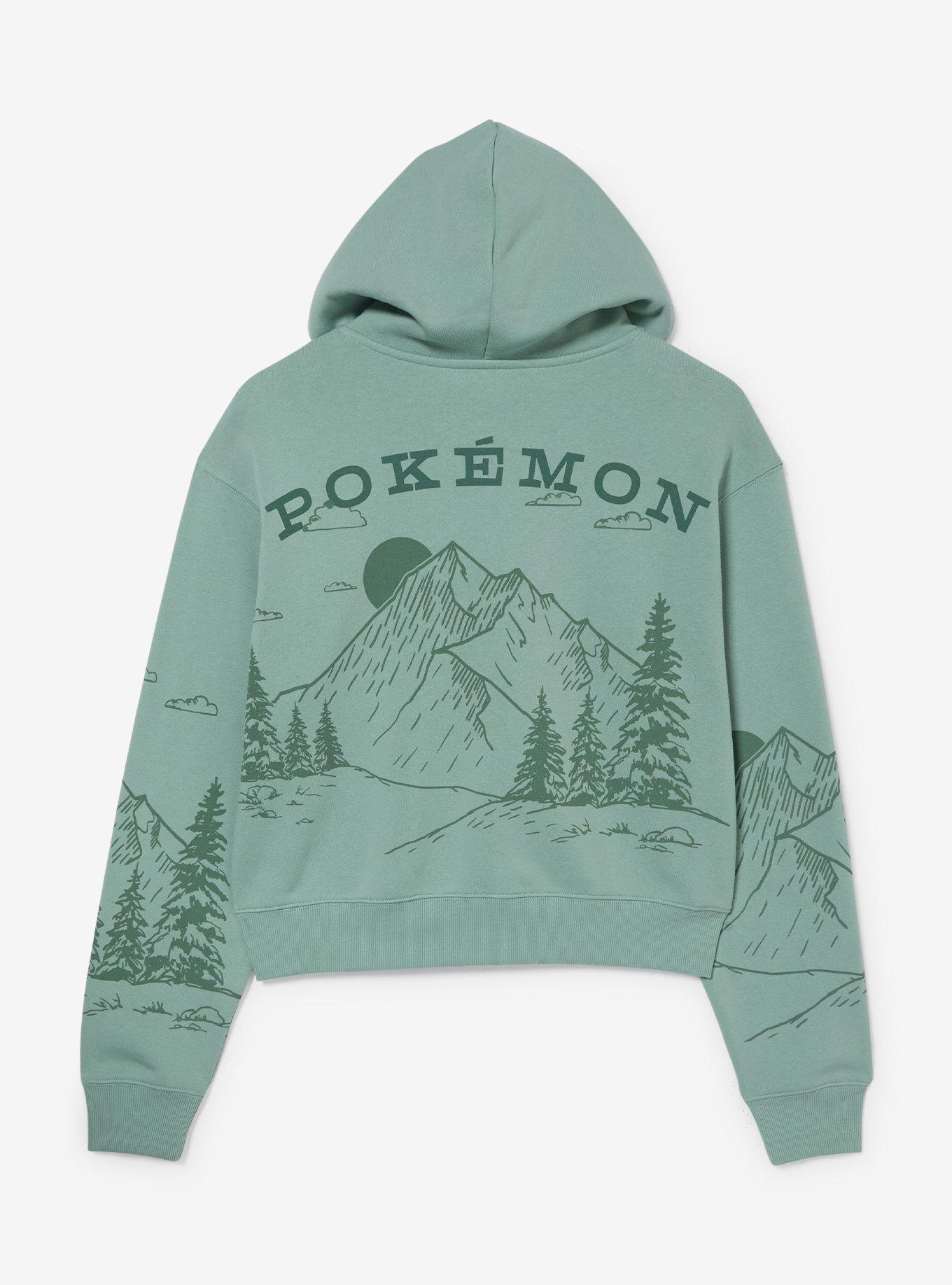 Pokémon Tonal Group Portrait Women's Cropped Hoodie - BoxLunch Exclusive