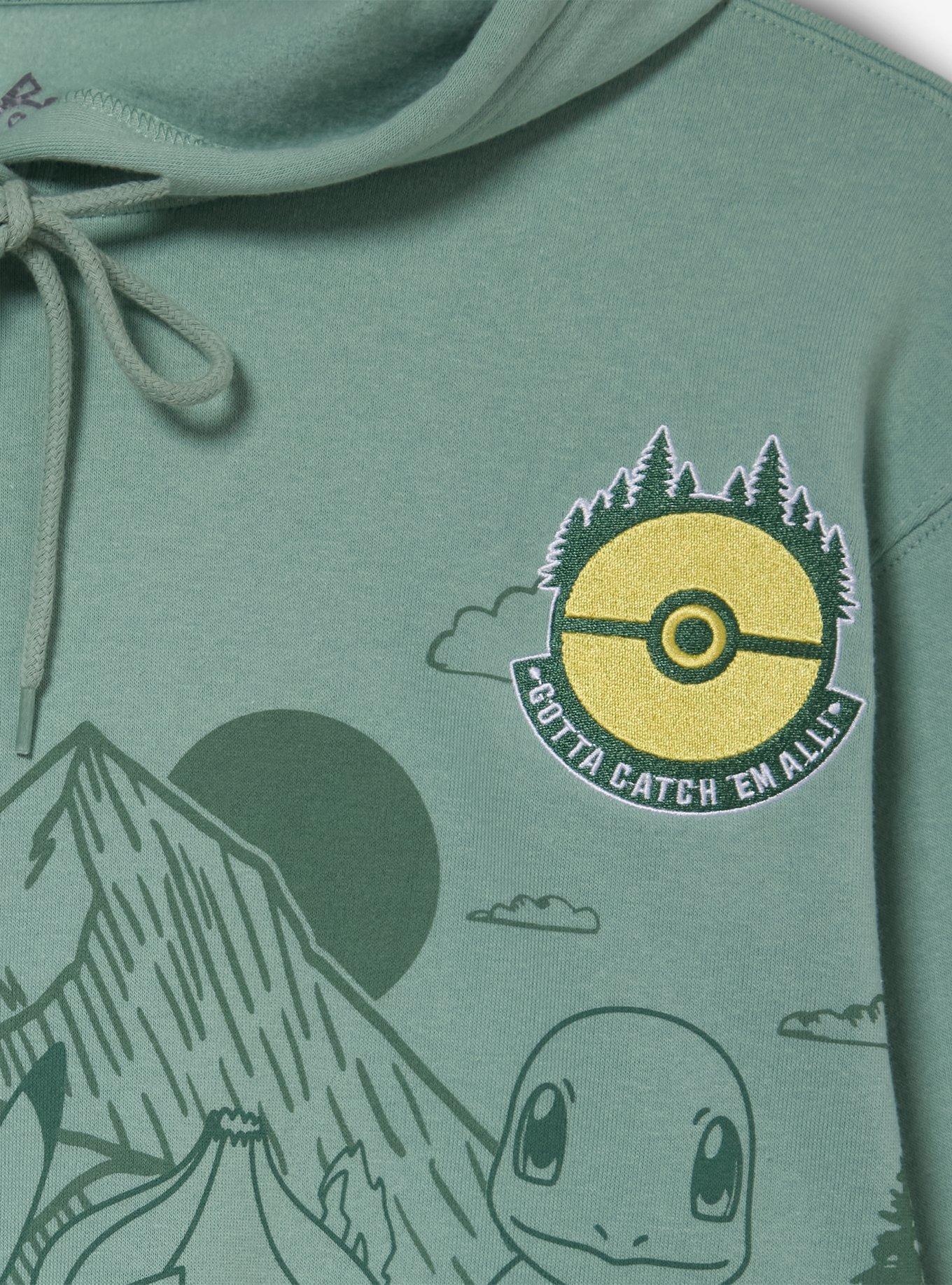 Pokémon Tonal Group Portrait Women's Cropped Hoodie - BoxLunch Exclusive