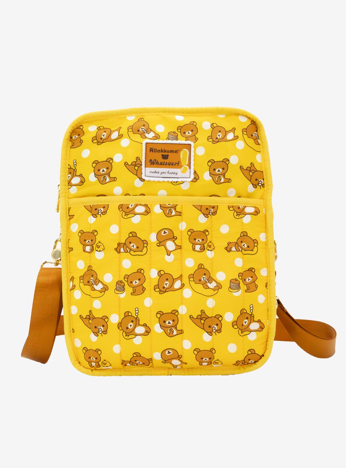 Whatever! Makes You Happy x Rilakkuma Allover Print Denim Reversible Convertible Bag, , alternate