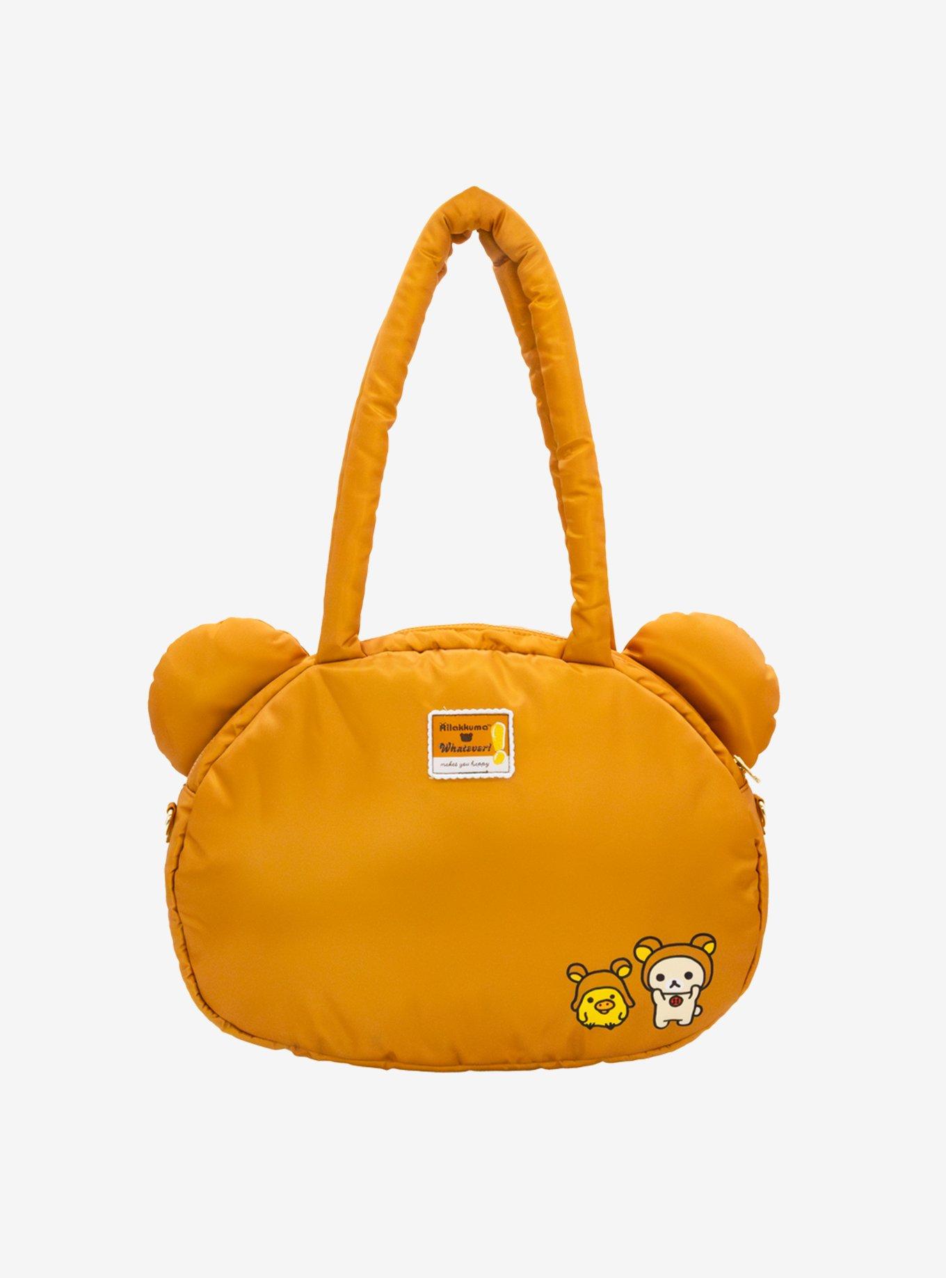 Whatever! Makes You Happy x Rilakkuma Head Padded Nylon Tote Bag, , hi-res