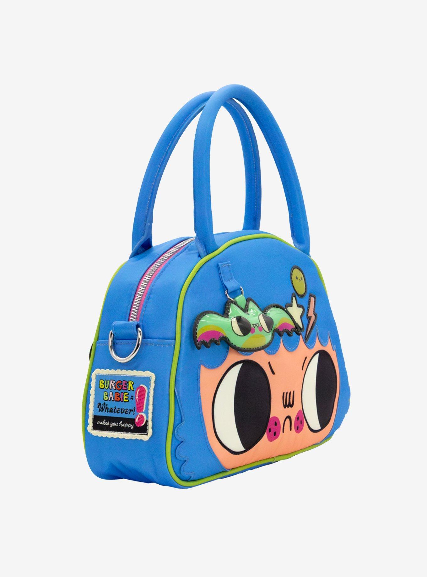 Whatever! Makes You Happy x Burger Babie Convertible Crossbody Bowler Bag, , alternate