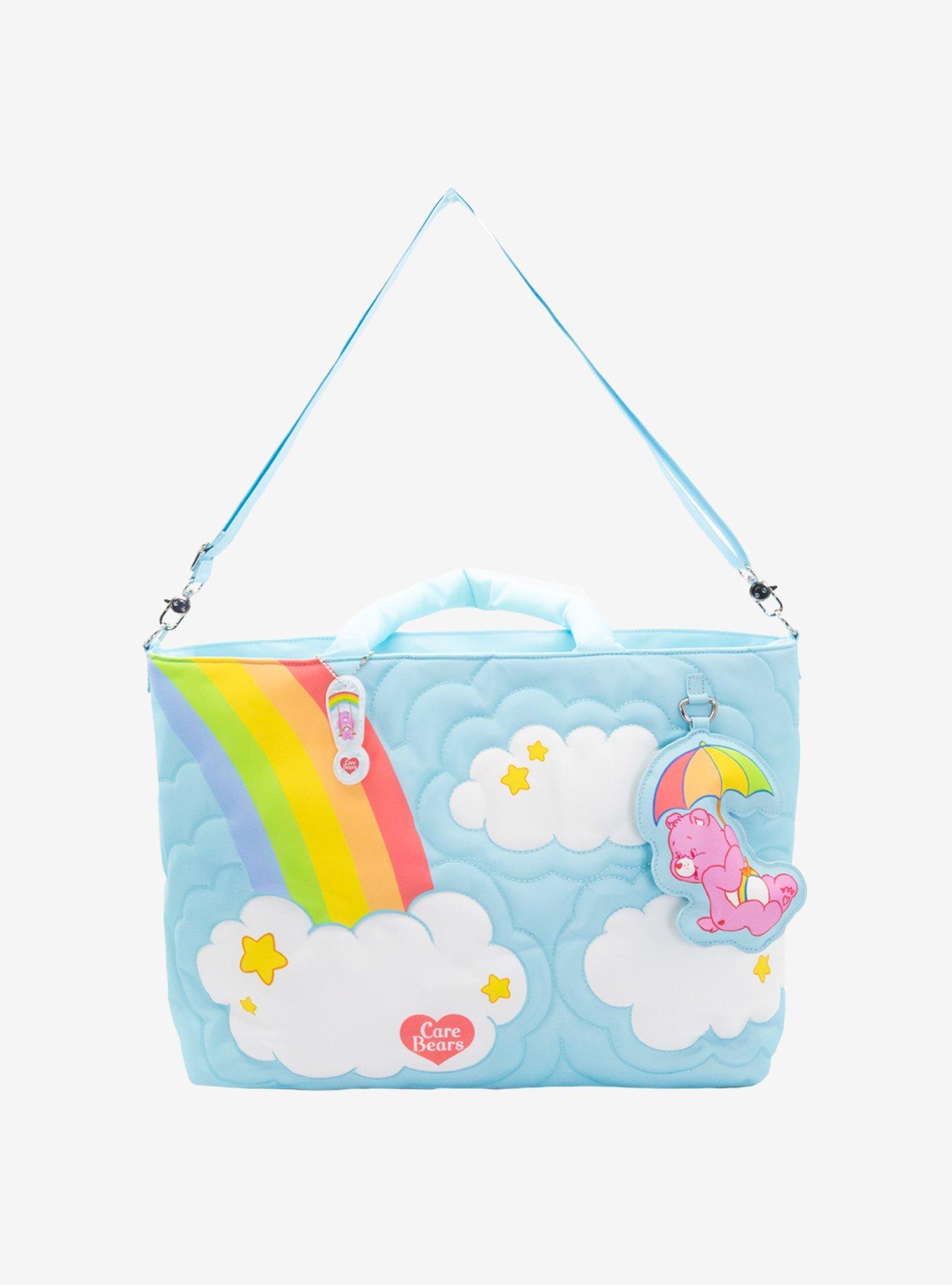 Whatever! Makes You Happy Care Bears Clouds Quilted Tote Bag, , hi-res
