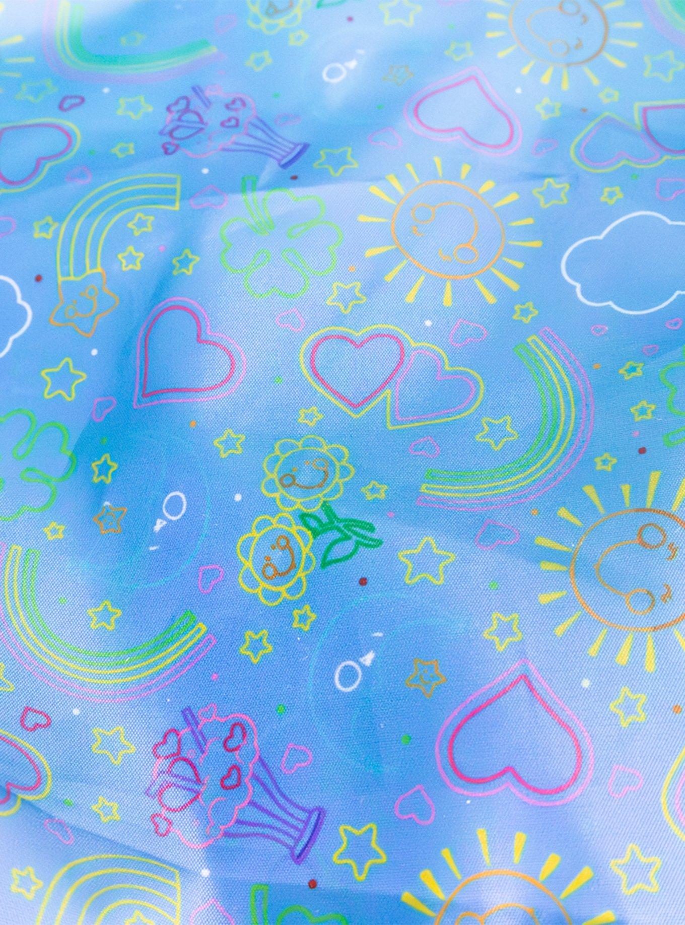 Whatever! Makes You Happy Care Bears Clouds Quilted Tote Bag