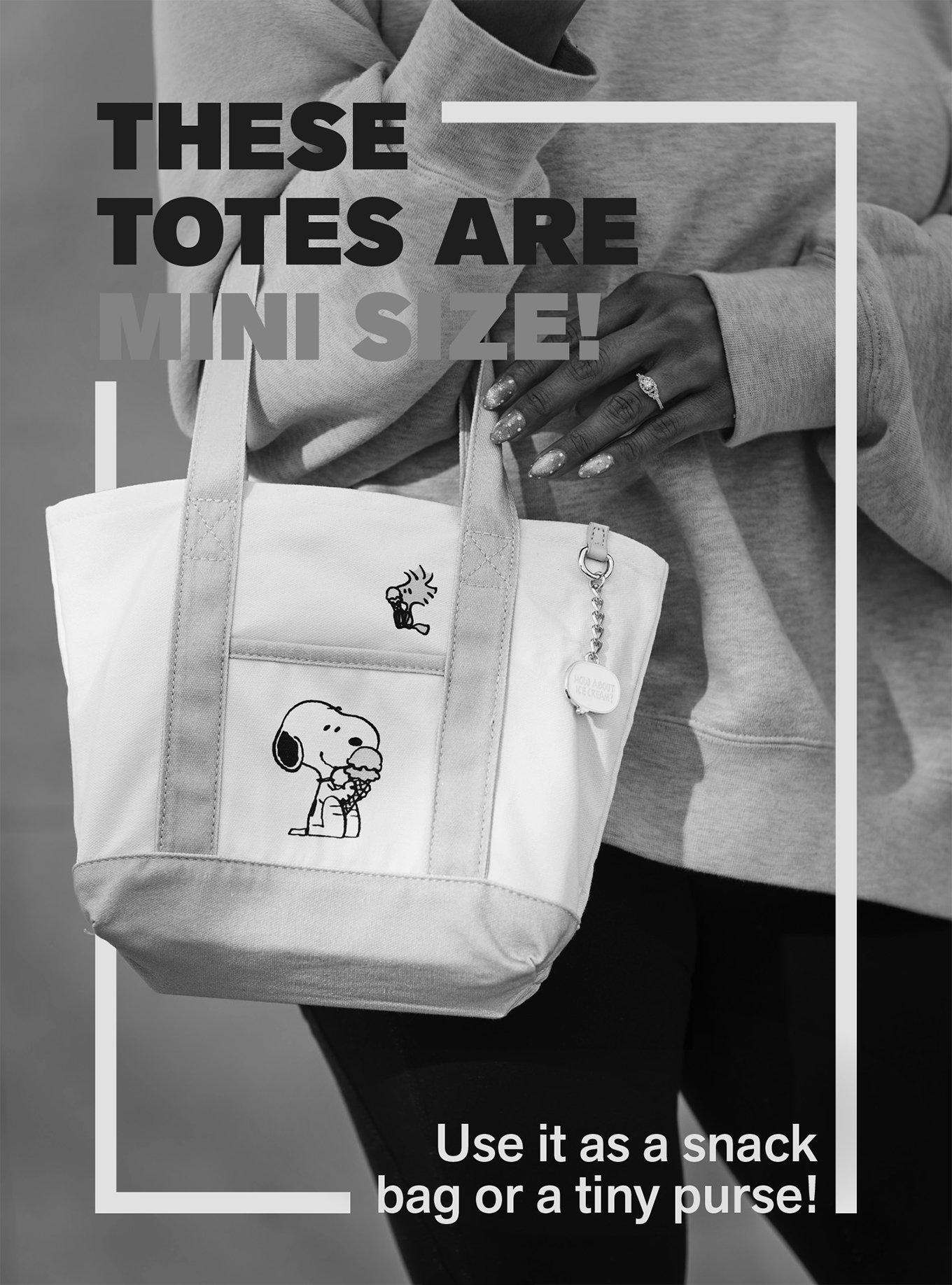 Peanuts Snoopy Blind Bag Mini Canvas Tote Bag - BoxLunch Exclusive, , alternate