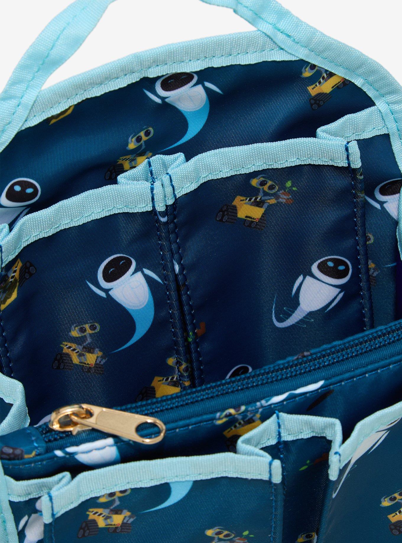 Disney Pixar WALL-E EVE & WALL-E Allover Print Mini Backpack Organizer - BoxLunch Exclusive, , alternate