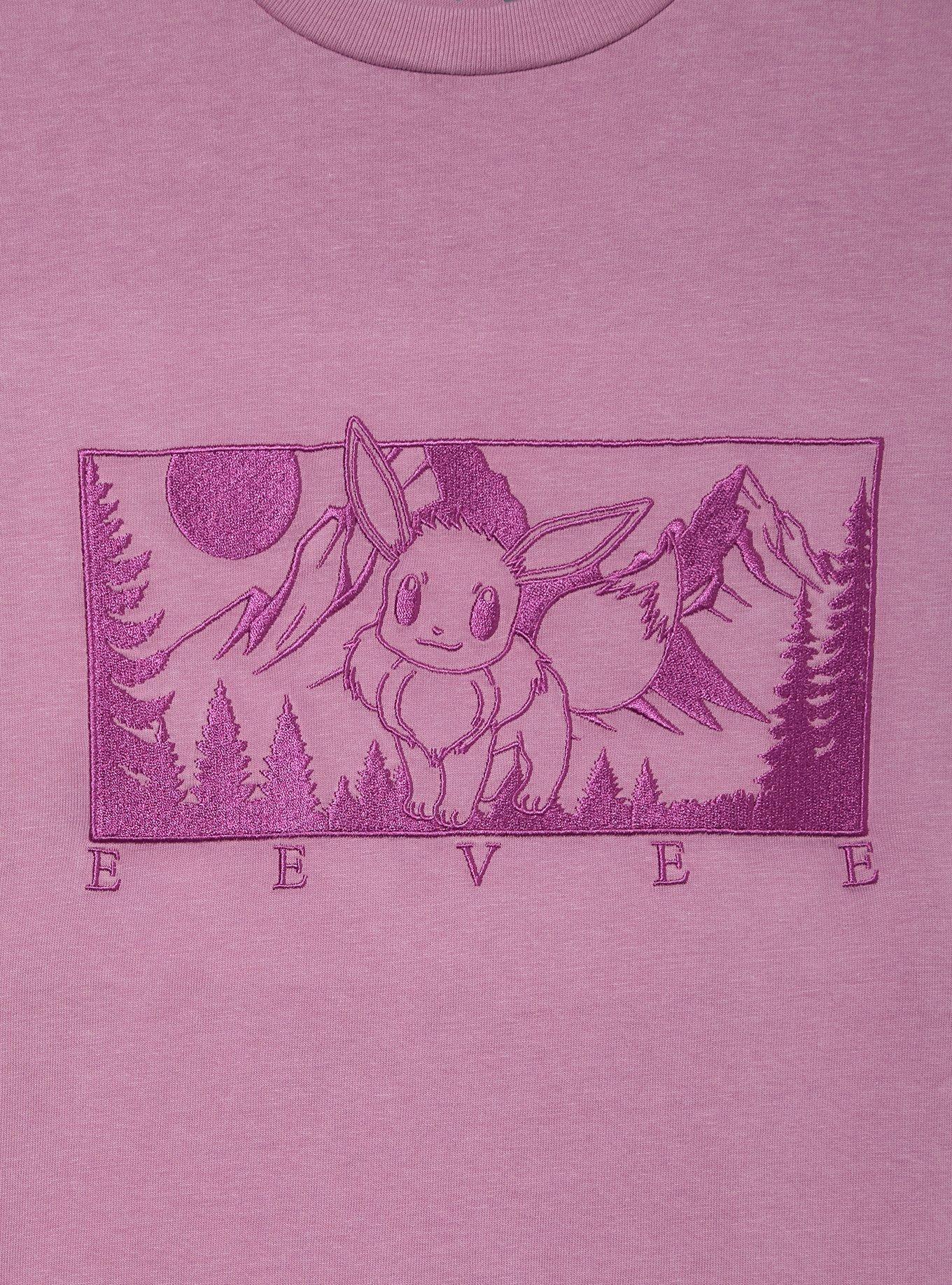 Pok&eacute;mon Embroidered Eevee Panel Portrait T-Shirt - BoxLunch Exclusive, , hi-res