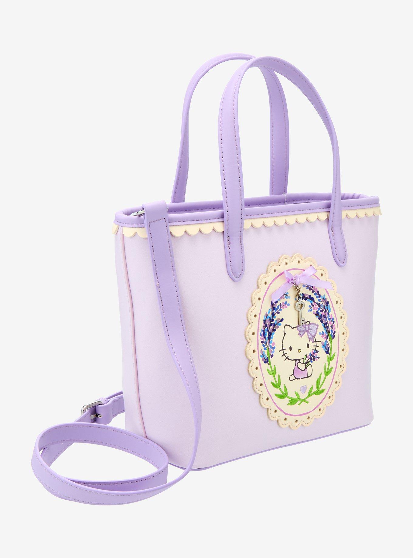 Sanrio Hello Kitty Lavender Mini Crossbody Tote - BoxLunch Exclusive, , hi-res