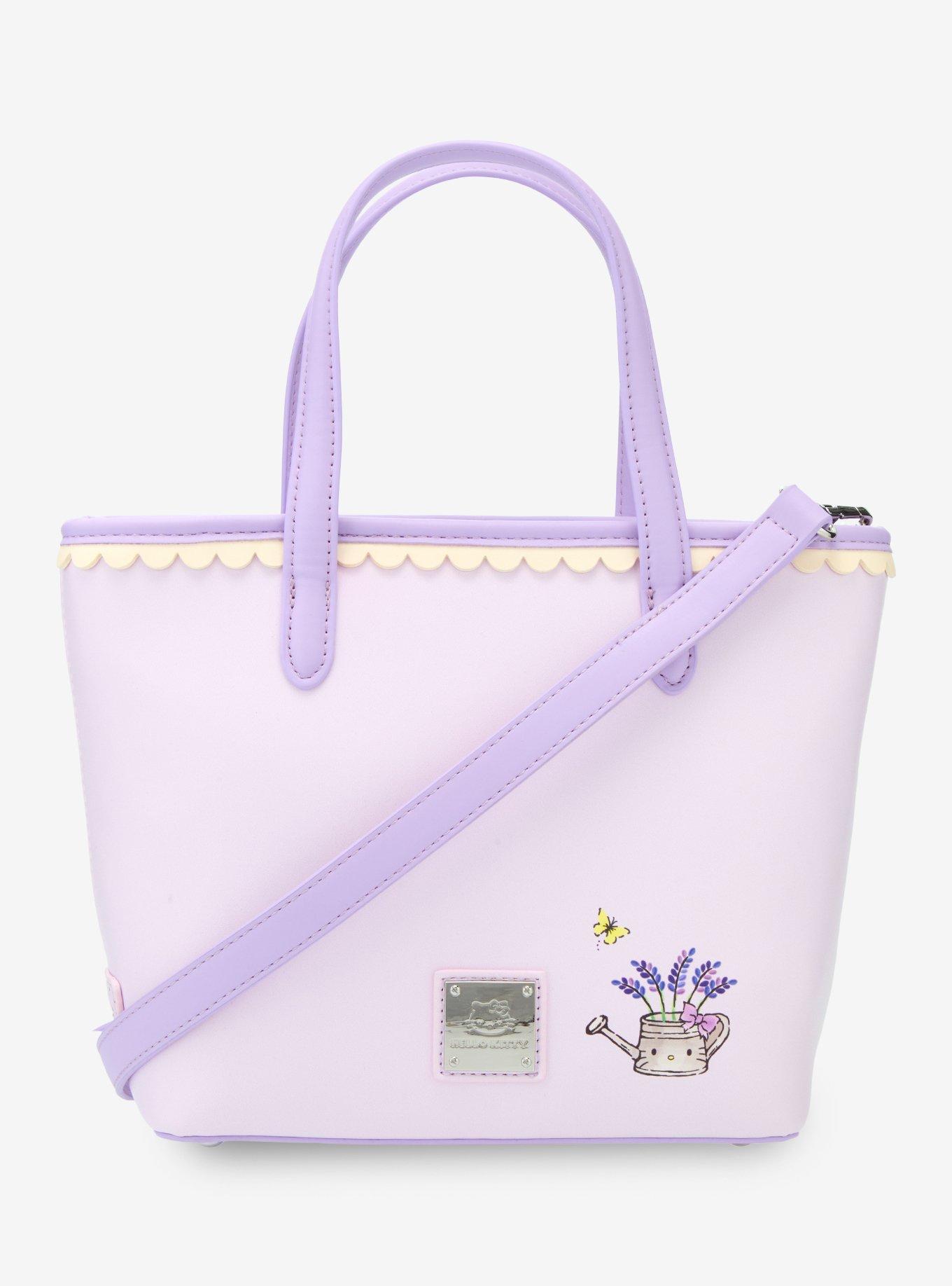 Sanrio Hello Kitty Lavender Mini Crossbody Tote - BoxLunch Exclusive
