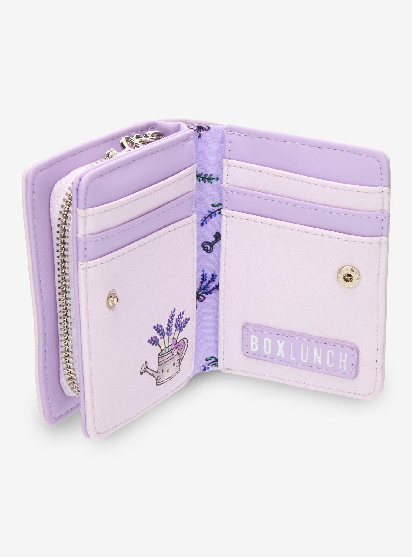 Sanrio Hello Kitty Lavender Flower Wallet - BoxLunch Exclusive, , alternate
