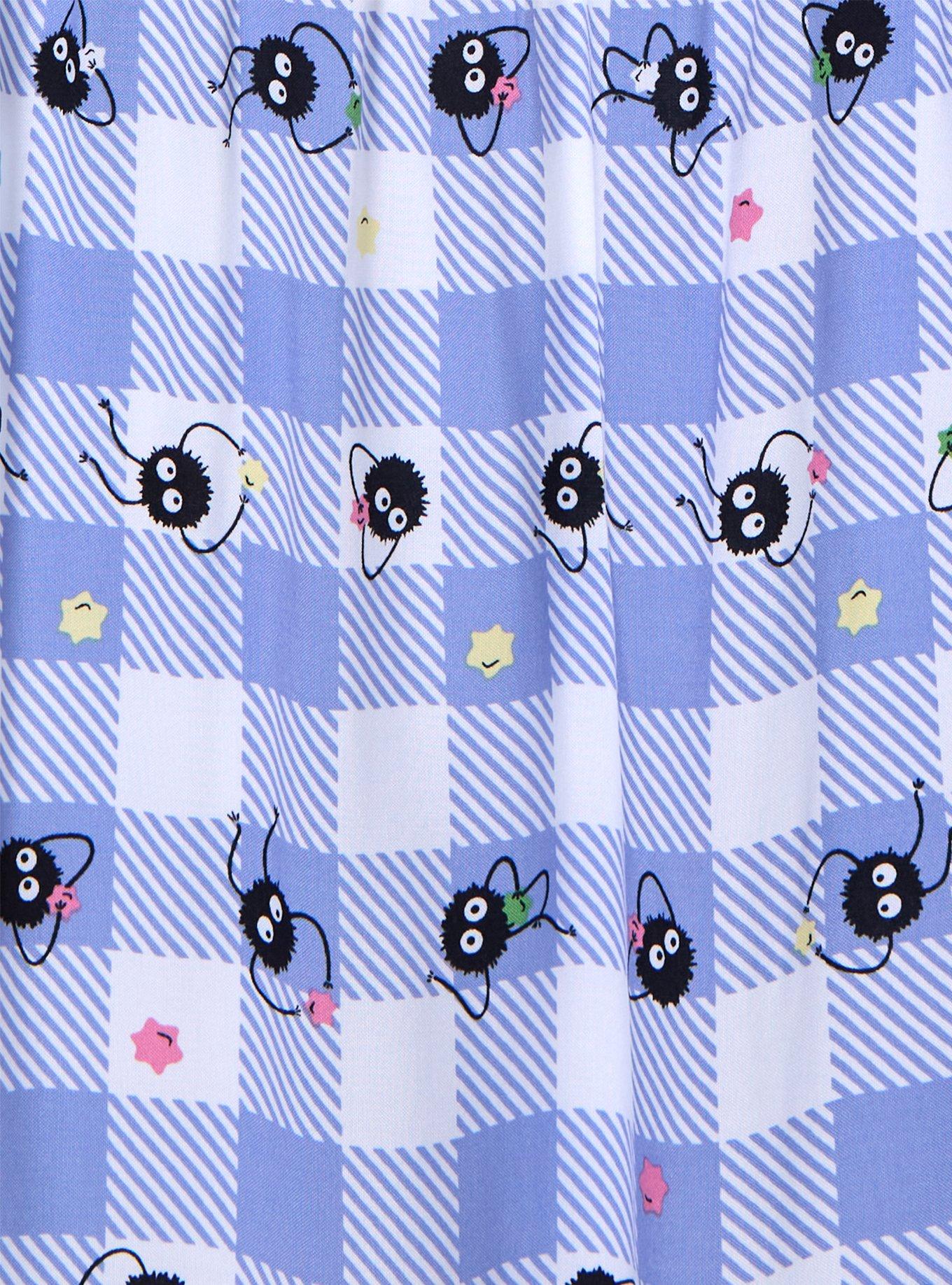 Studio Ghibli&reg; Spirited Away Soot Sprites Gingham Midi Dress - BoxLunch Exclusive, LIGHT PURPLE, alternate