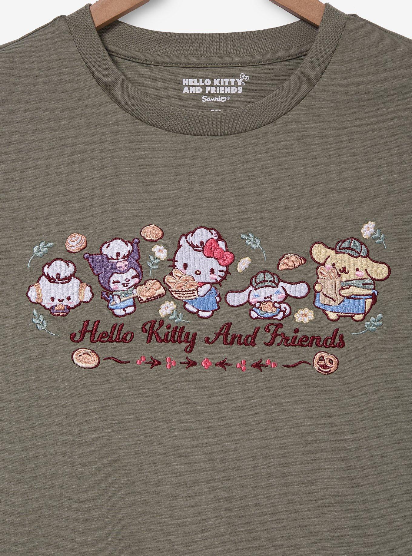 Sanrio Hello Kitty and Friends Bakery Embroidered Women's T-Shirt - BoxLunch Exclusive, , hi-res