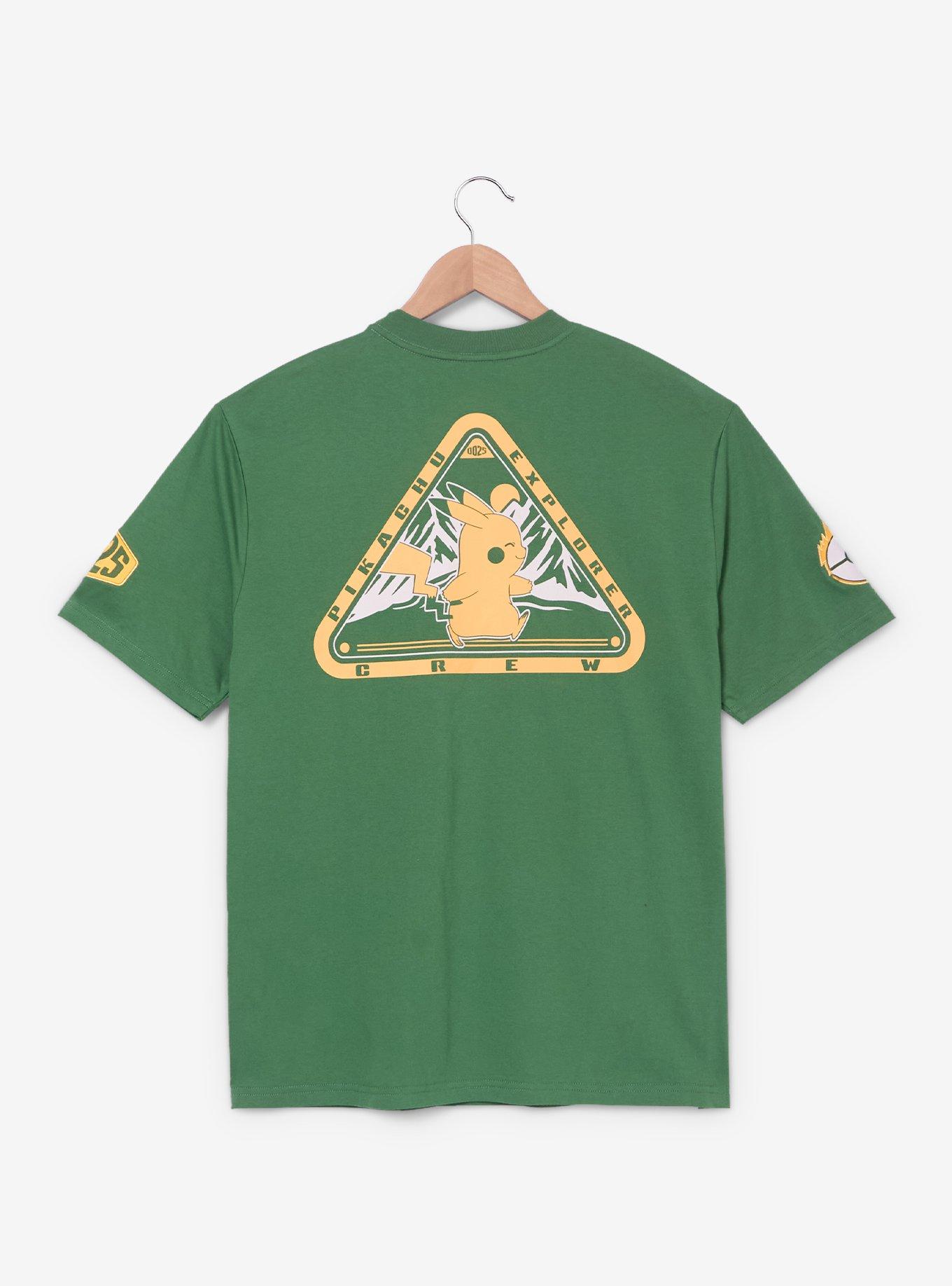 Pok&eacute;mon Explorer Crew T-Shirt &mdash; BoxLunch Exclusive, GREEN, alternate