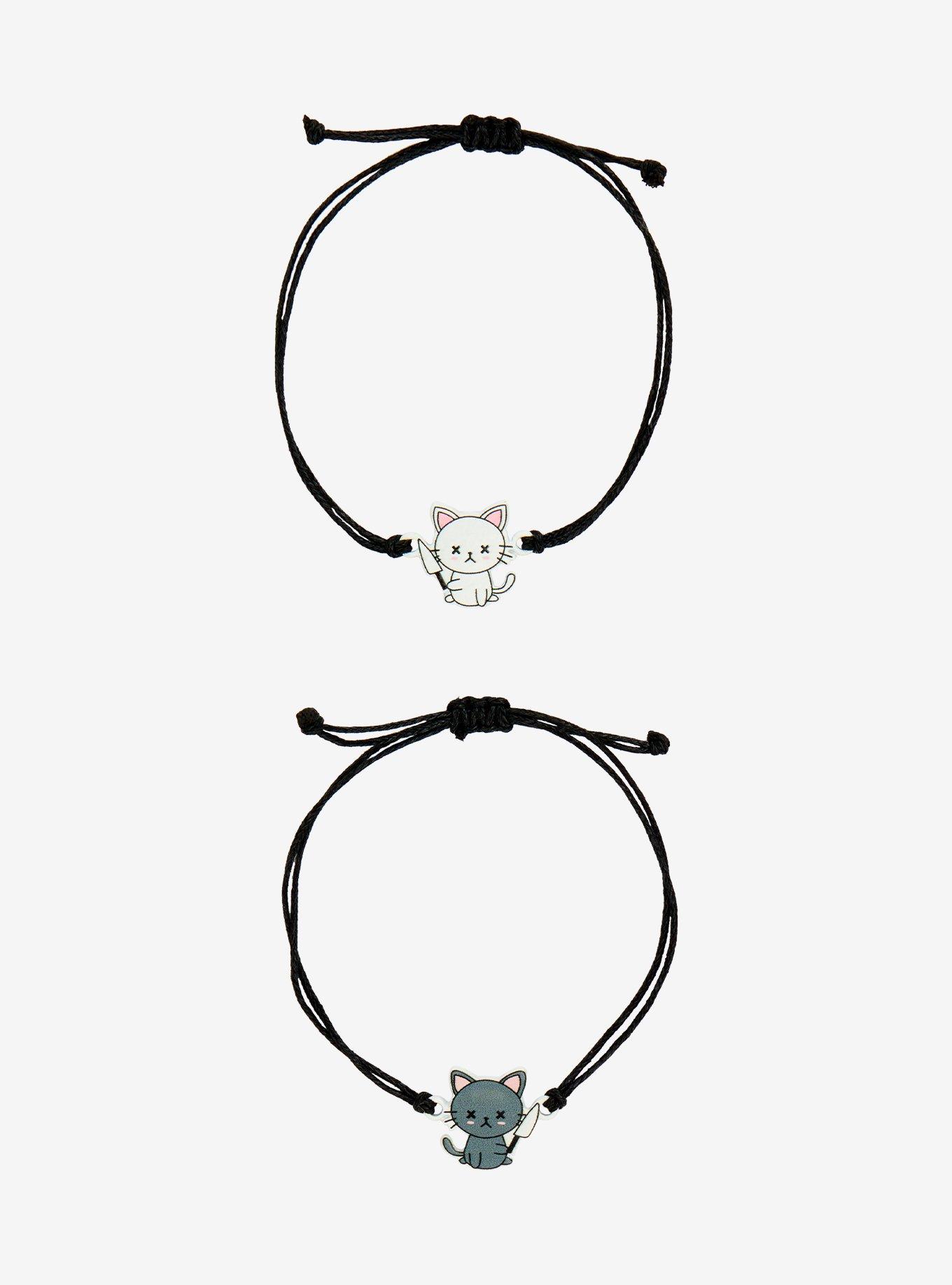Killer Cat Best Friend Cord Bracelet Set, , hi-res