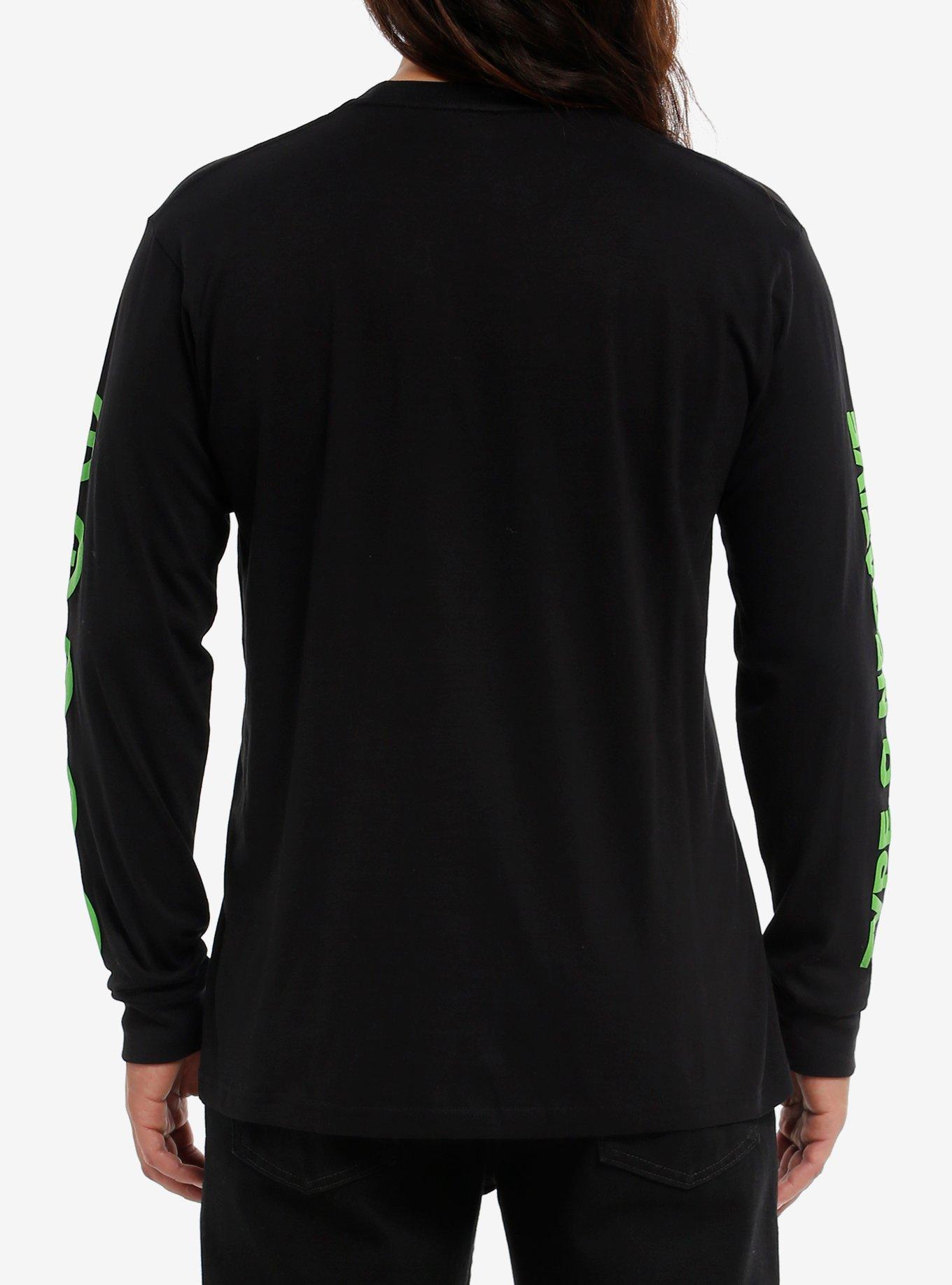 Type O Negative Face Grid Long-Sleeve T-Shirt, BLACK, alternate