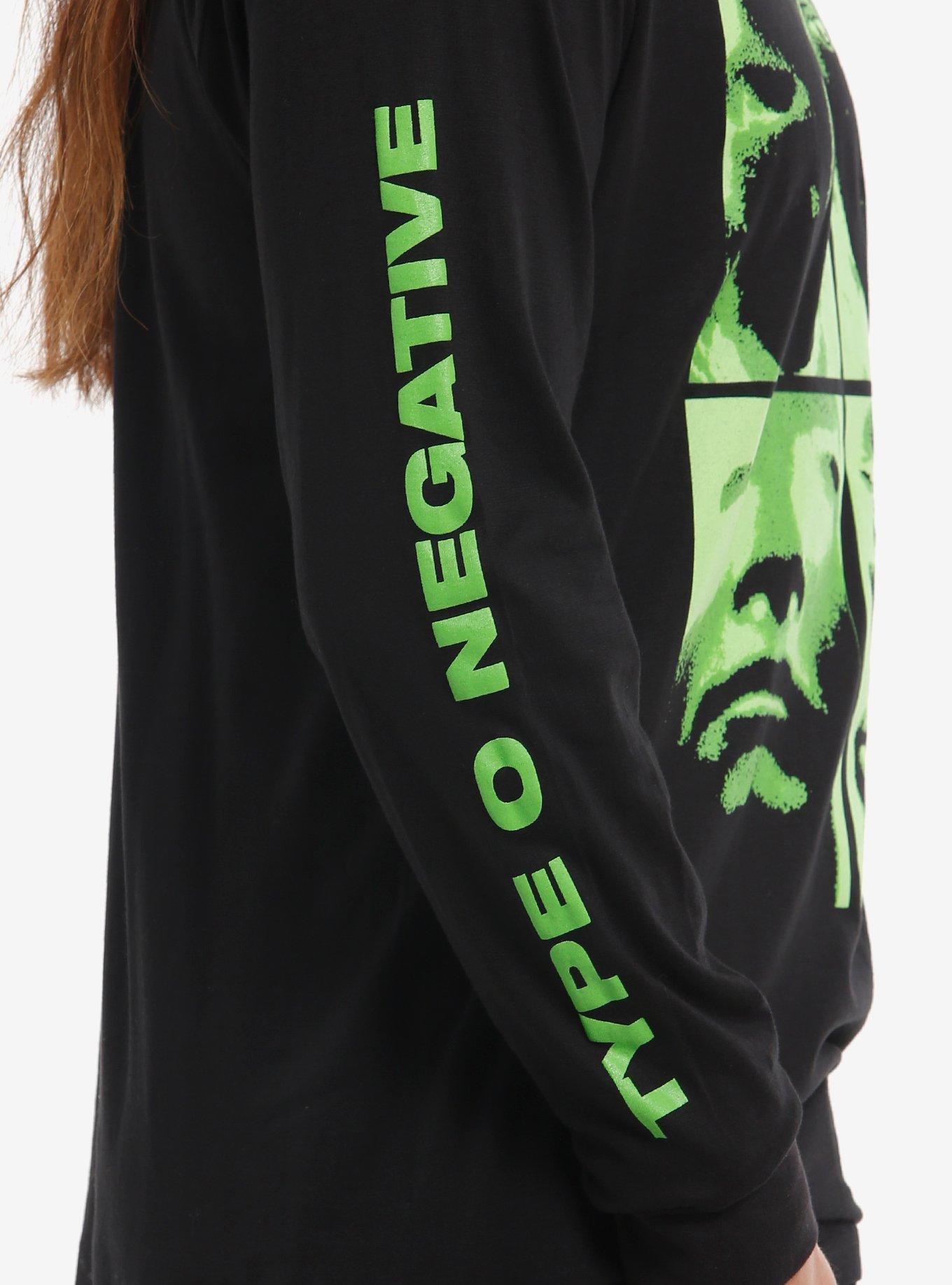 Type O Negative Face Grid Long-Sleeve T-Shirt, BLACK, alternate