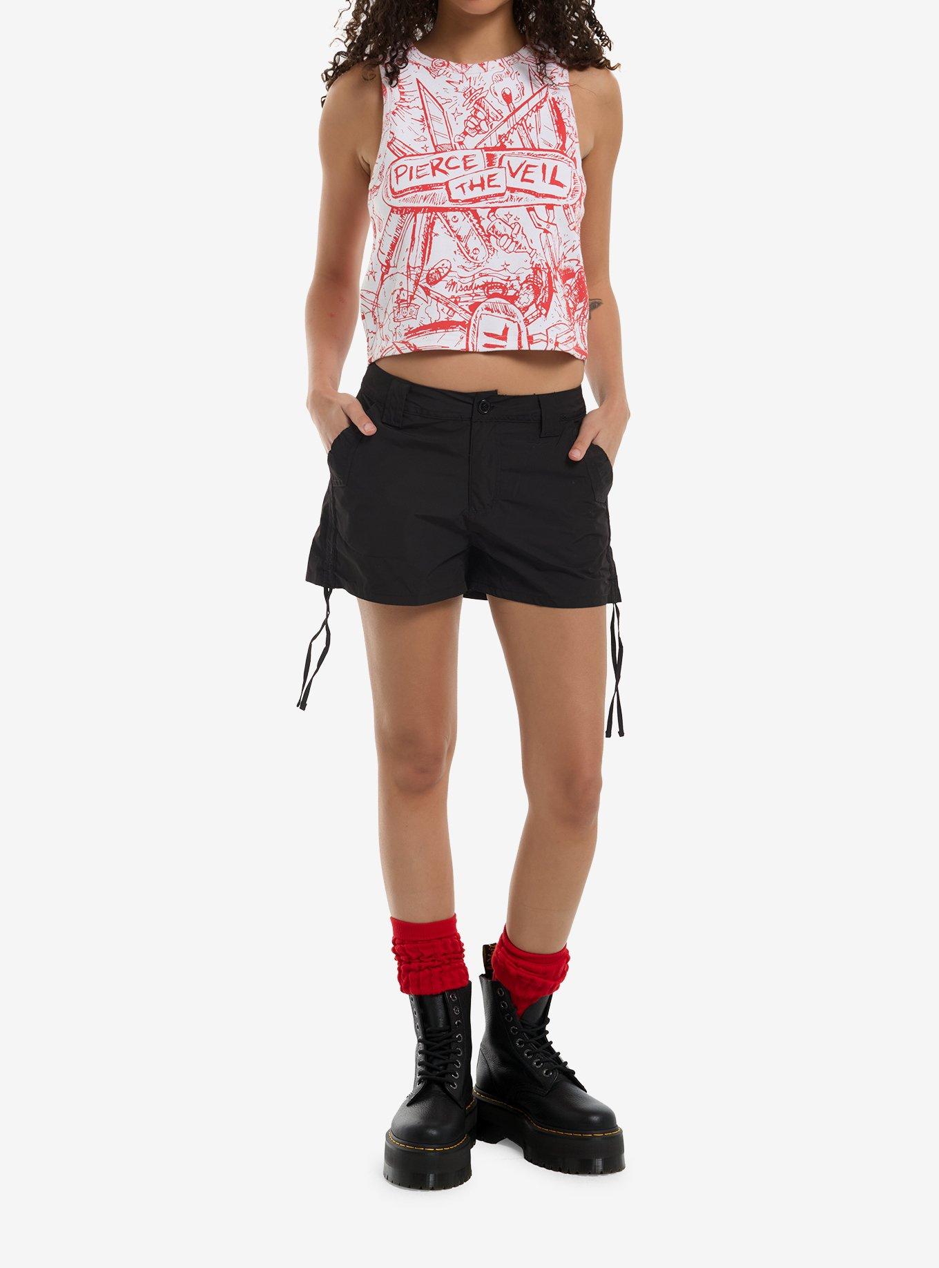 Pierce The Veil Misadventures Girls Crop Tank Top, , hi-res