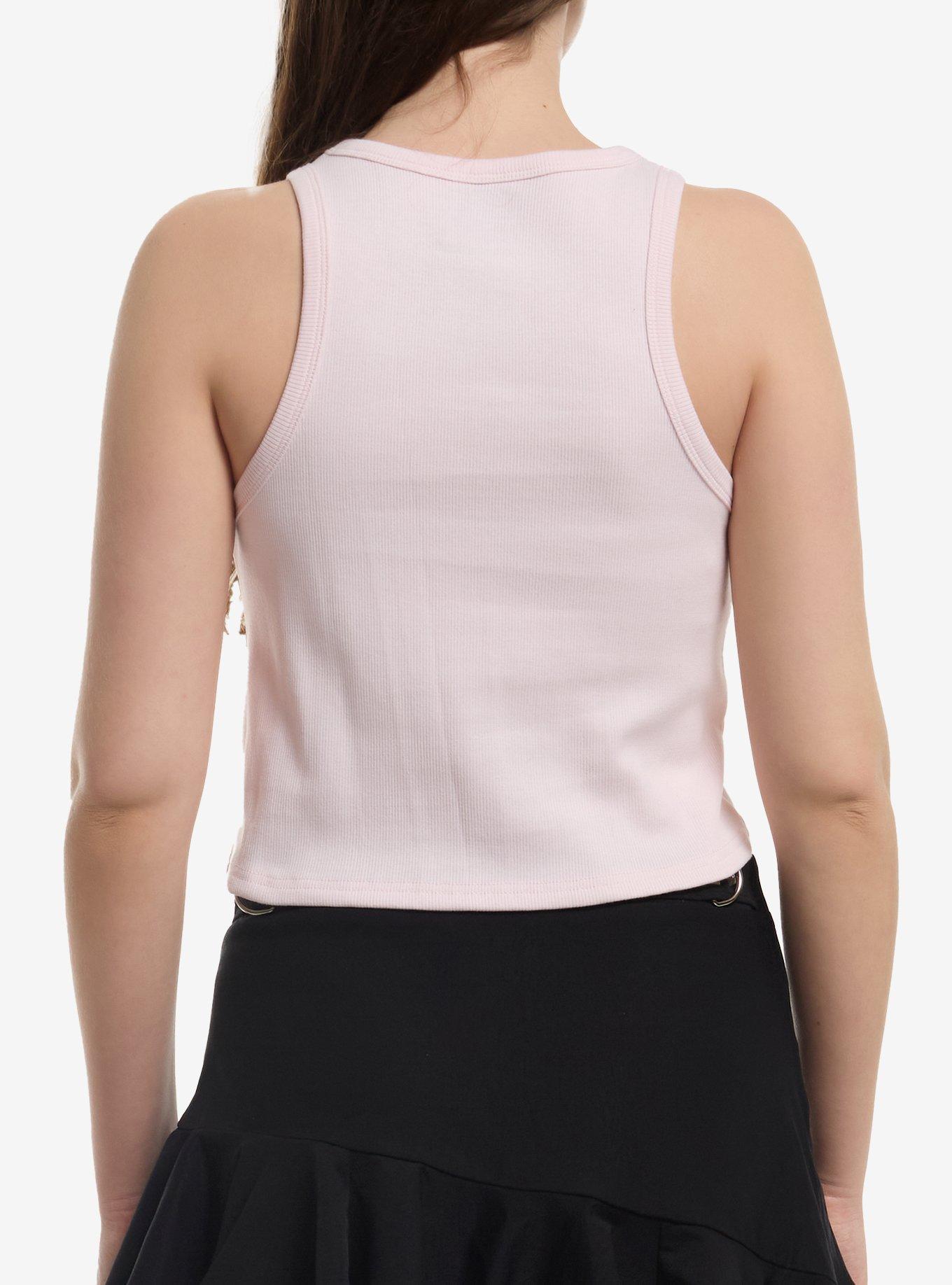 Paramore Eyes Pink Girls Tank Top, PINK, alternate