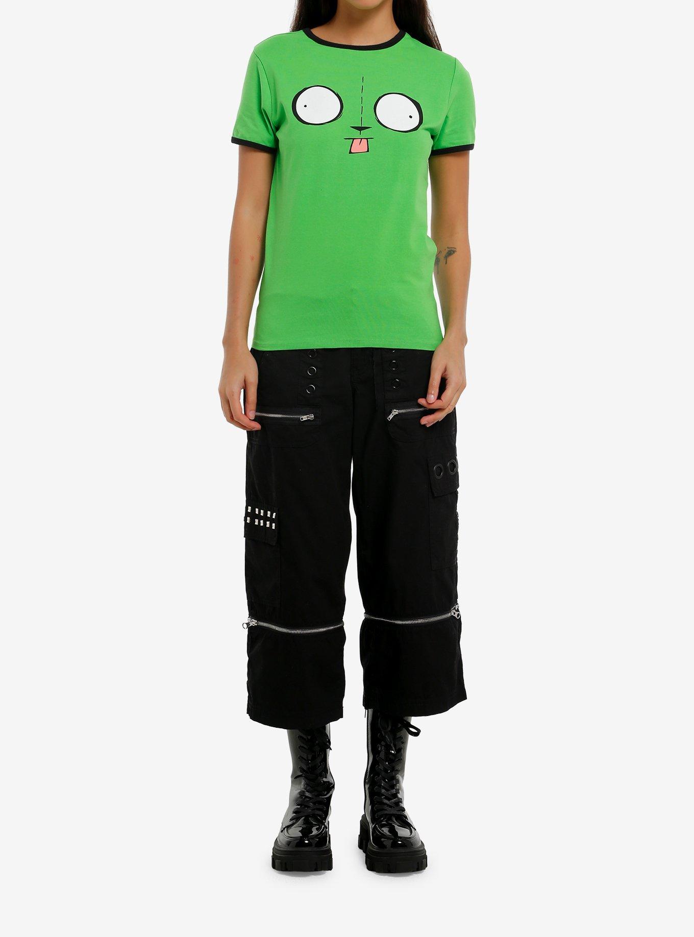 Invader Zim GIR Face Girls Ringer T-Shirt, , hi-res