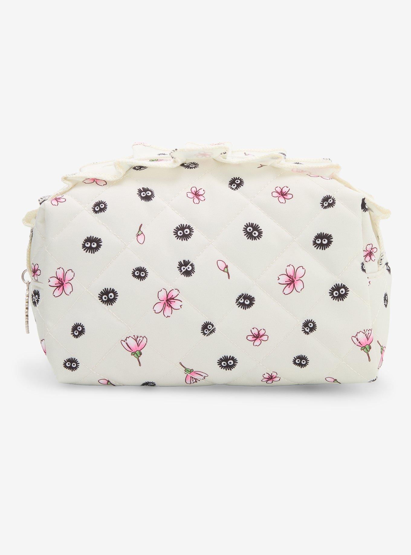 Studio Ghibli&reg; My Neighbor Totoro Soot Sprite Cherry Blossom Ruffle Makeup Bag, , alternate