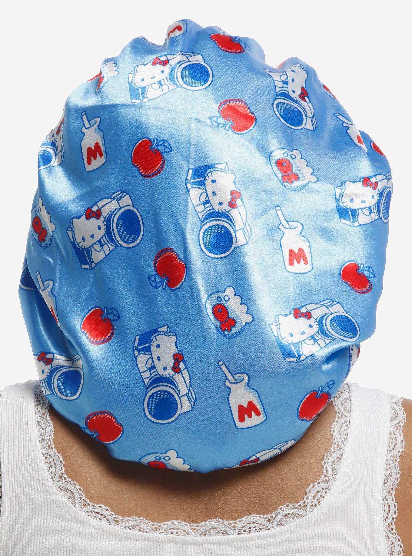Hello Kitty Blue Plaid Reversible Bonnet, , alternate