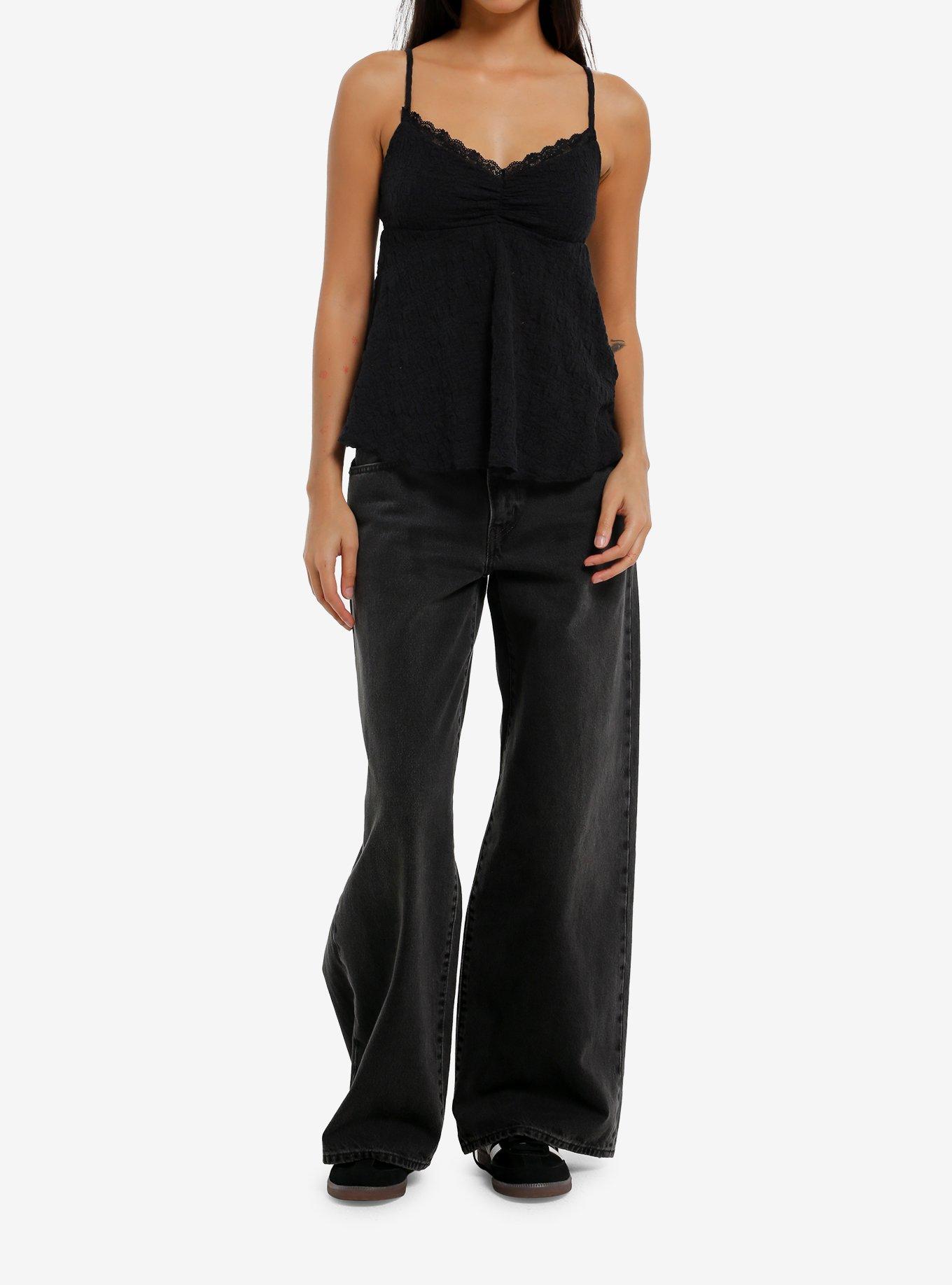 Black Lace Girls Cami, , hi-res