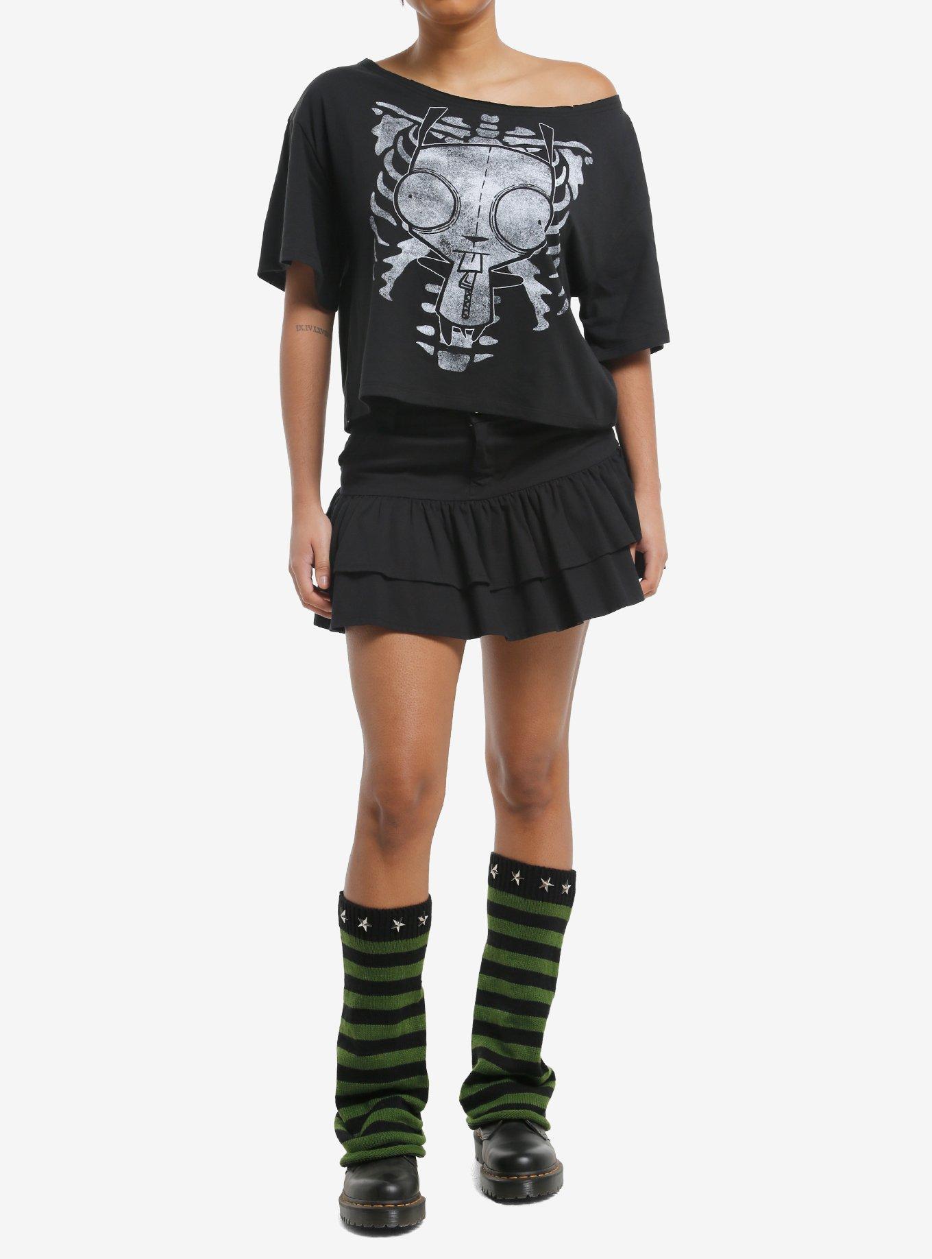 Invader Zim GIR Rib Cage Girls Off-The-Shoulder T-Shirt, , hi-res