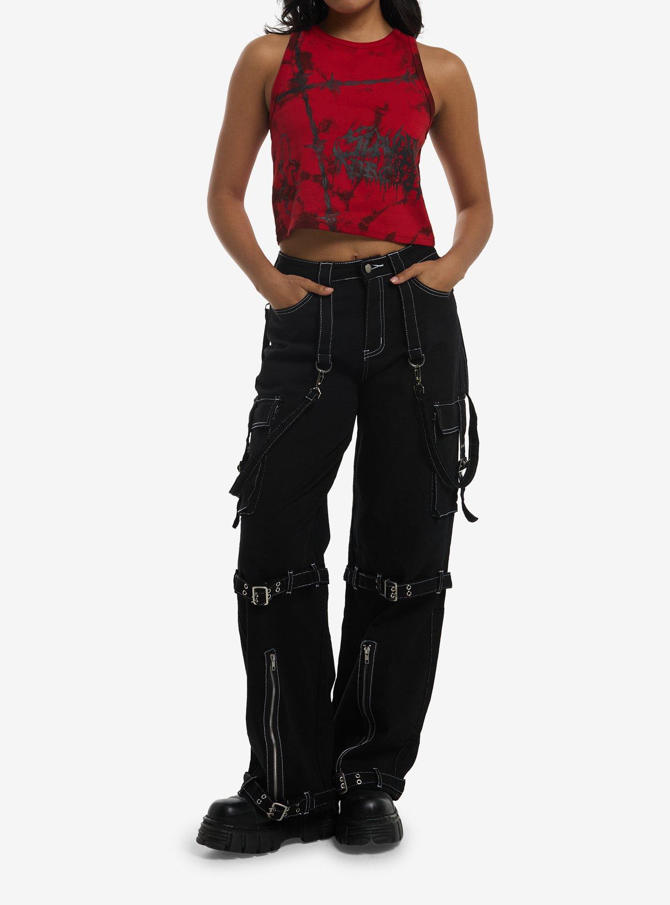 Slaughter To Prevail Barbed Wire Red Girls Tank Top, , hi-res