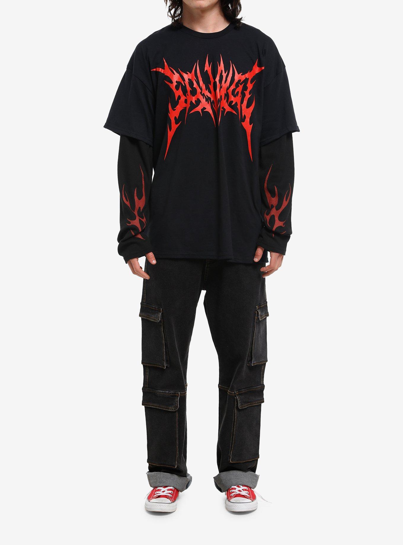 Savage Flames Twofer Long-Sleeve T-Shirt, , hi-res