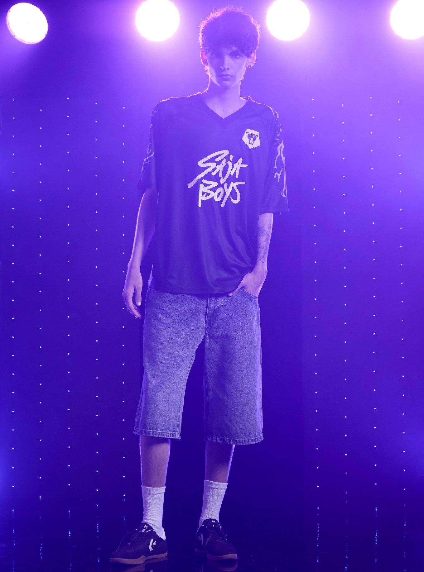 KPop Demon Hunters Saja Boys Idol Jersey, BLACK, alternate