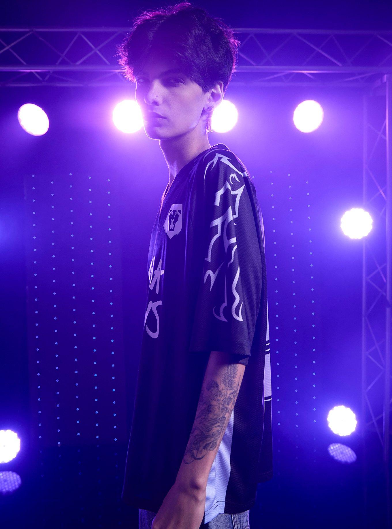 KPop Demon Hunters Saja Boys Idol Jersey, BLACK, alternate