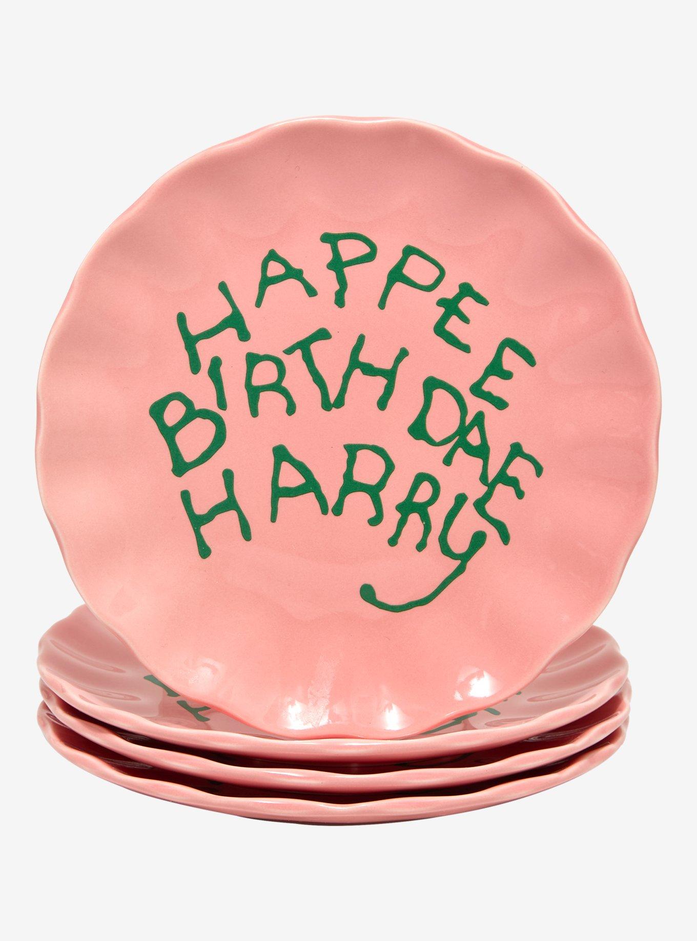 Harry Potter Happee Birthdae Harry Cake Mini Plate Set &mdash; BoxLunch Exclusive, , hi-res