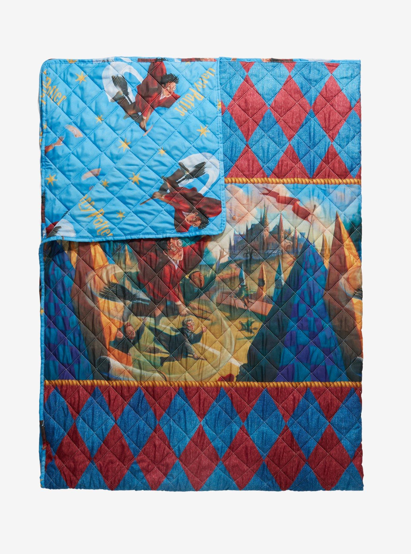 Harry Potter and the Sorcerer's Stone Book Quilted Blanket — BoxLunch Exclusive