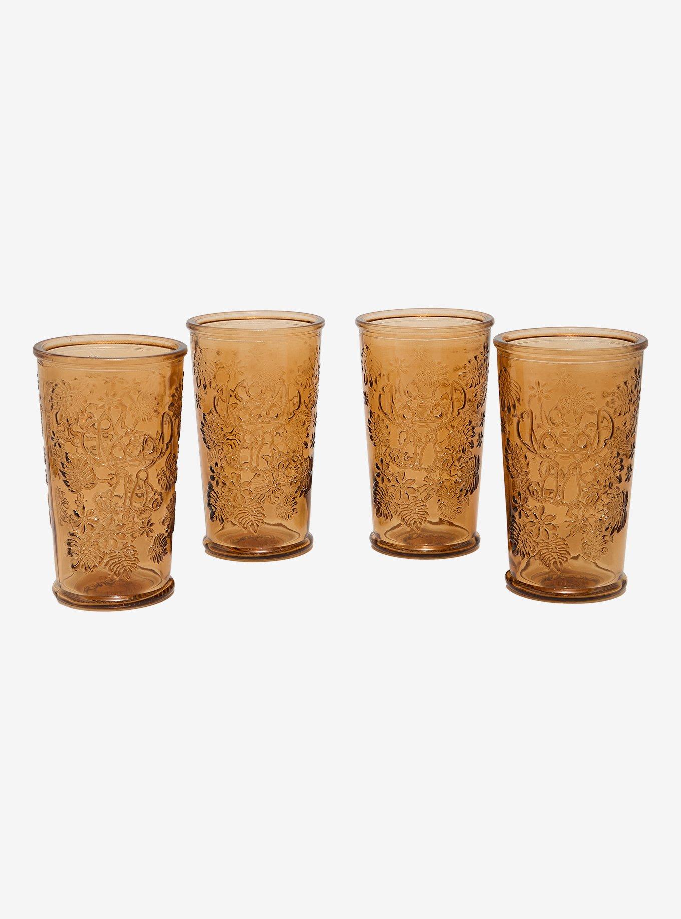 Disney Lilo & Stitch Embossed Glass Set &mdash; BoxLunch Exclusive, , hi-res