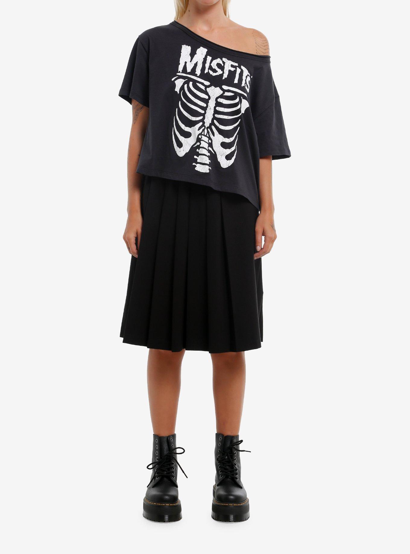 Misfits Rib Cage Girls Off-Shoulder T-Shirt, , hi-res
