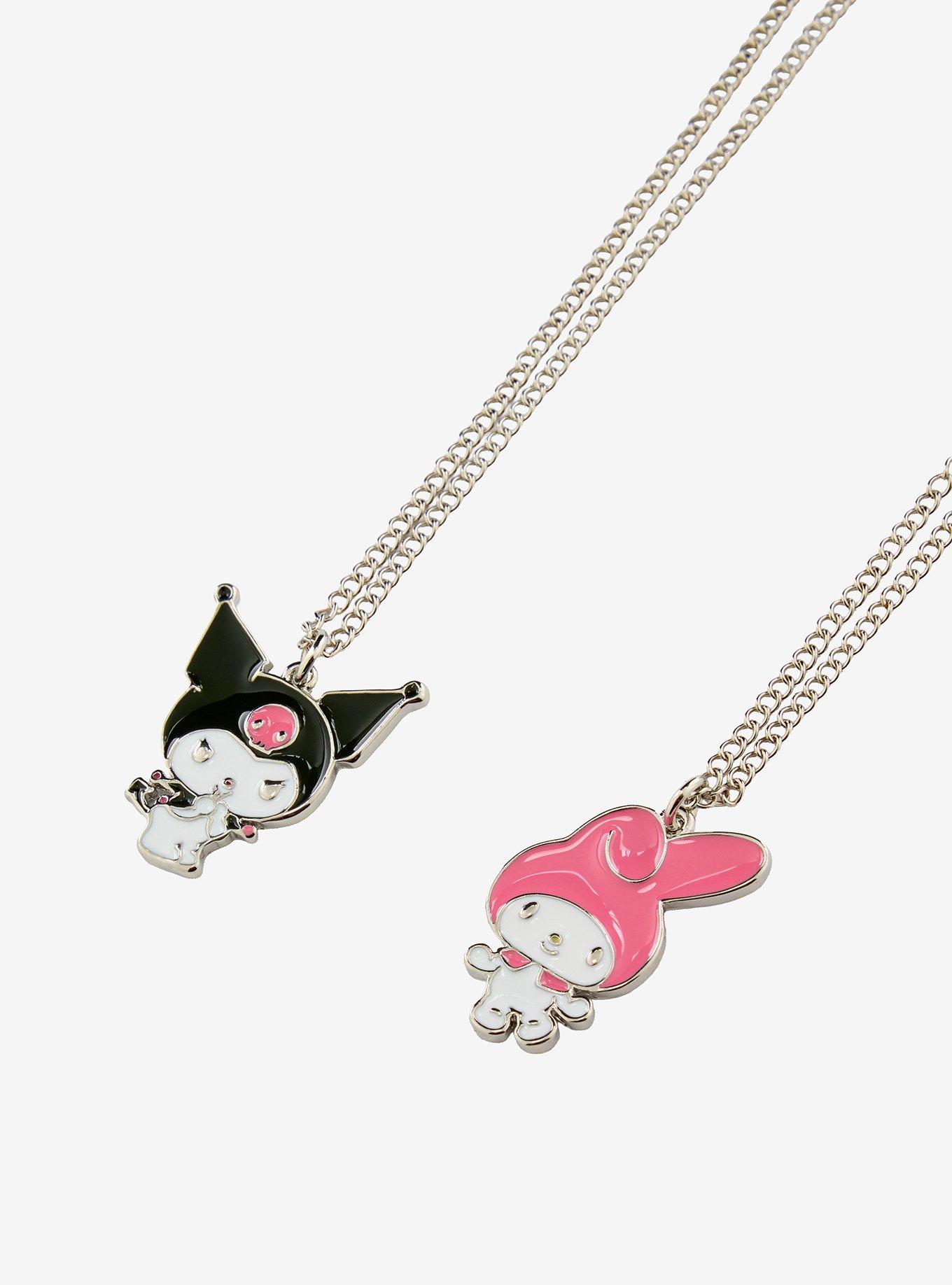 My Melody & Kuromi Pendant Best Friend Necklace Set, , alternate