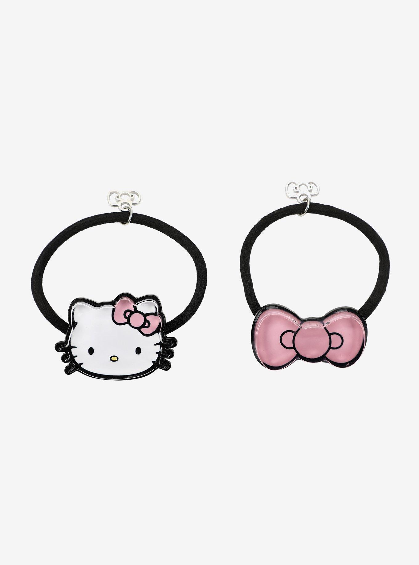 Hello Kitty Charm Hair Tie Set, , hi-res