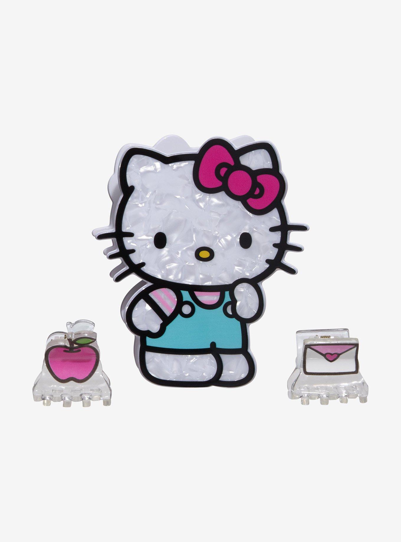 Hello Kitty Pink Icons Hair Clip Set, , hi-res