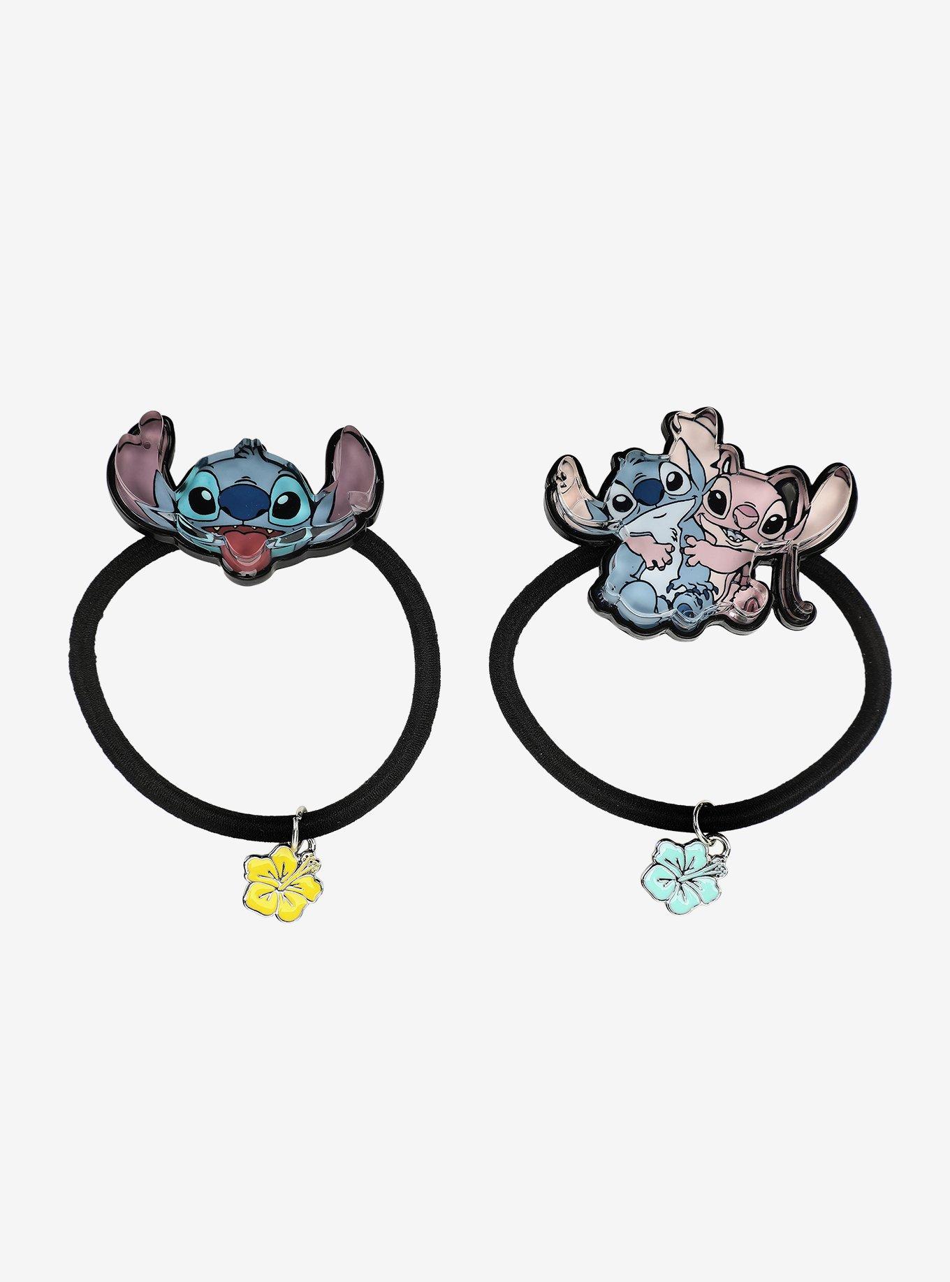 Disney Stitch Charm Hair Tie Set, , hi-res
