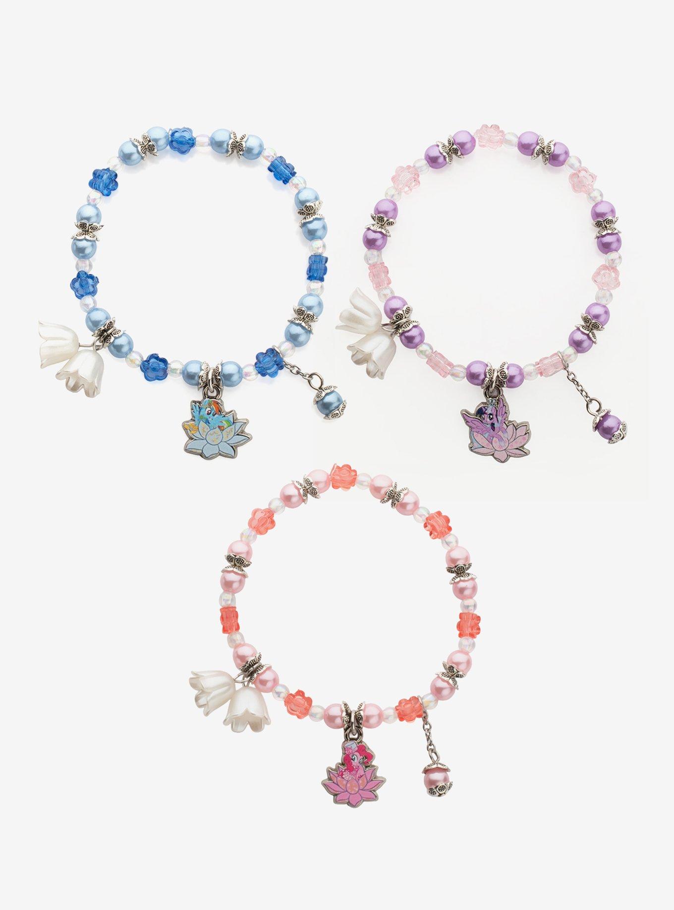 My Little Pony Flower Bead Bracelet Set, , hi-res