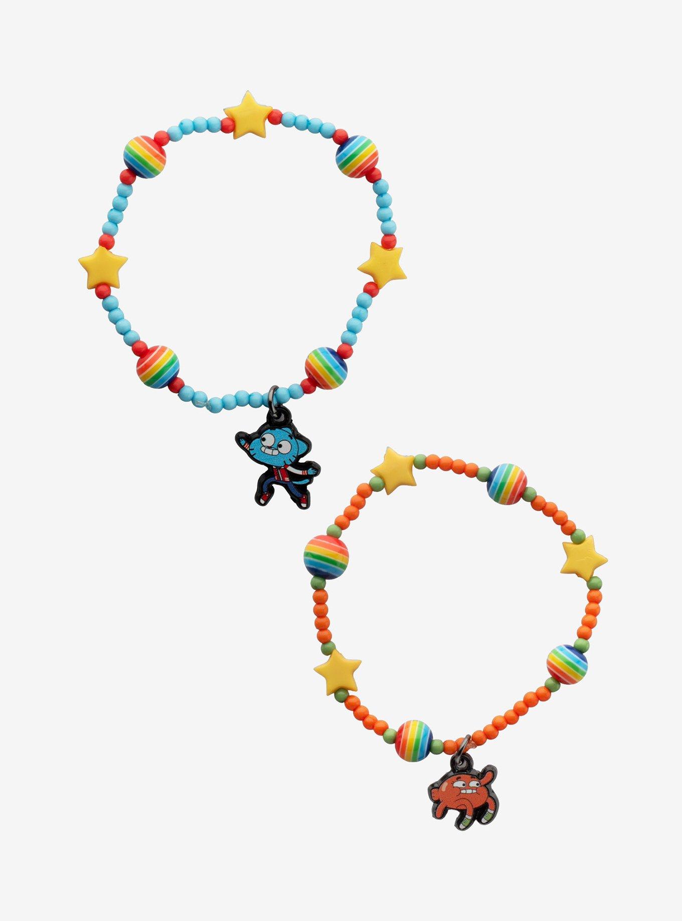 The Amazing World Of Gumball Darwin & Gumball Best Friend Bead Bracelet Set, , hi-res