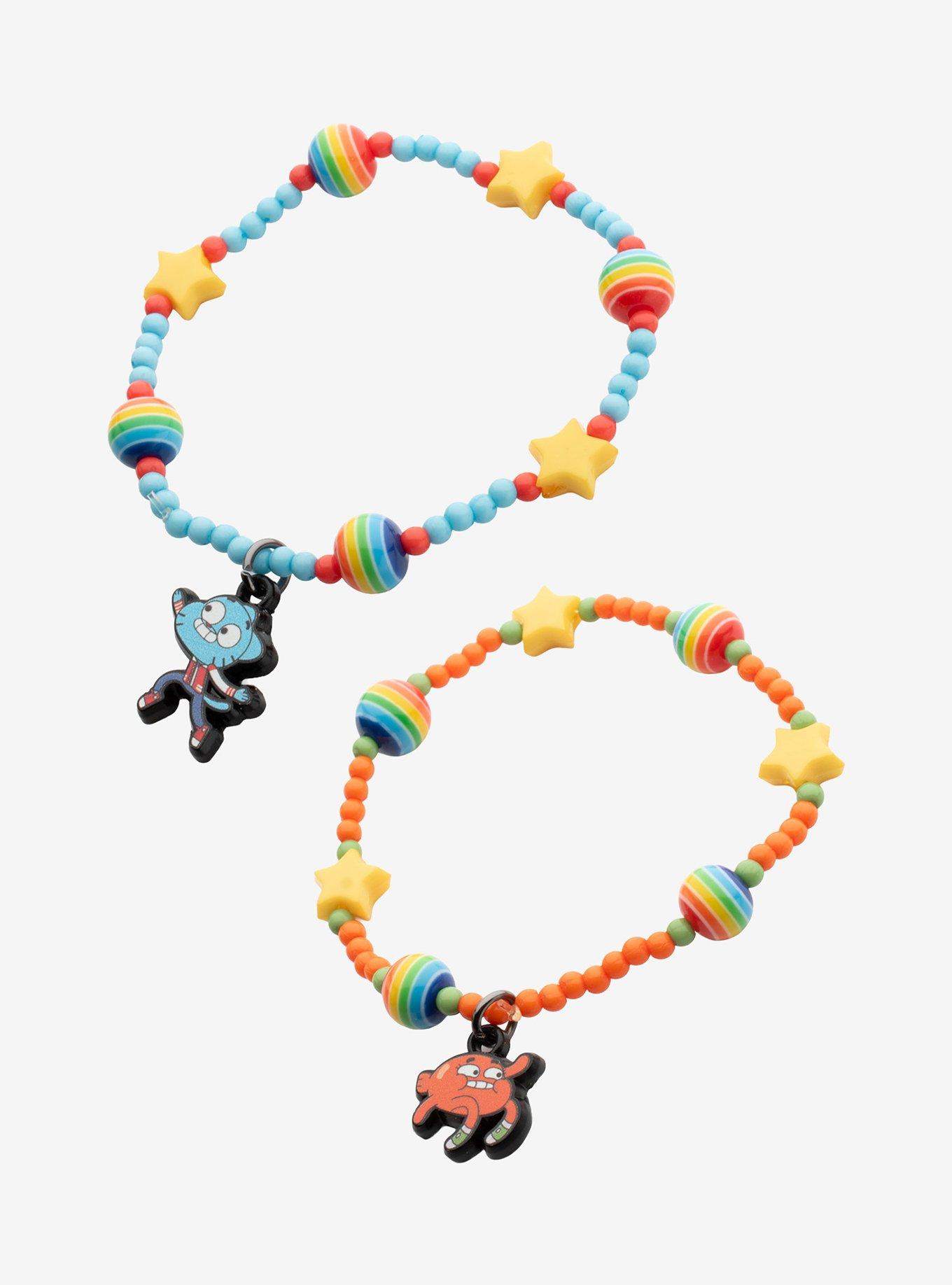 The Amazing World Of Gumball Darwin & Gumball Best Friend Bead Bracelet Set, , alternate