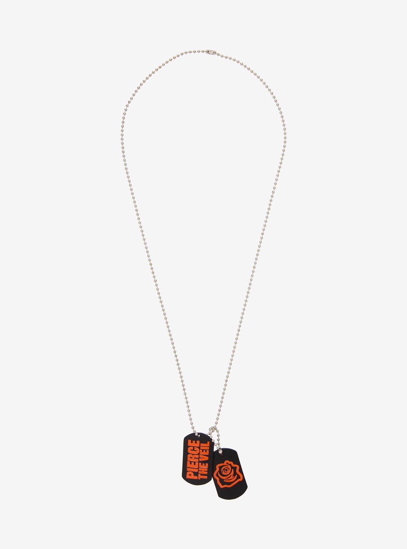Pierce The Veil Icons Dog Tag Necklace, , hi-res